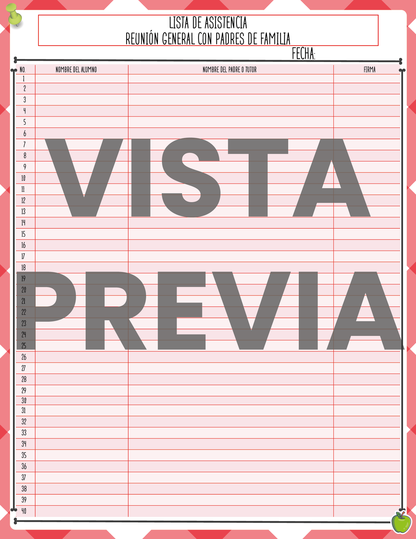 Agenda Roja MAESTRO Preescolar Ciclo Escolar 2024 - 2025 en PDF