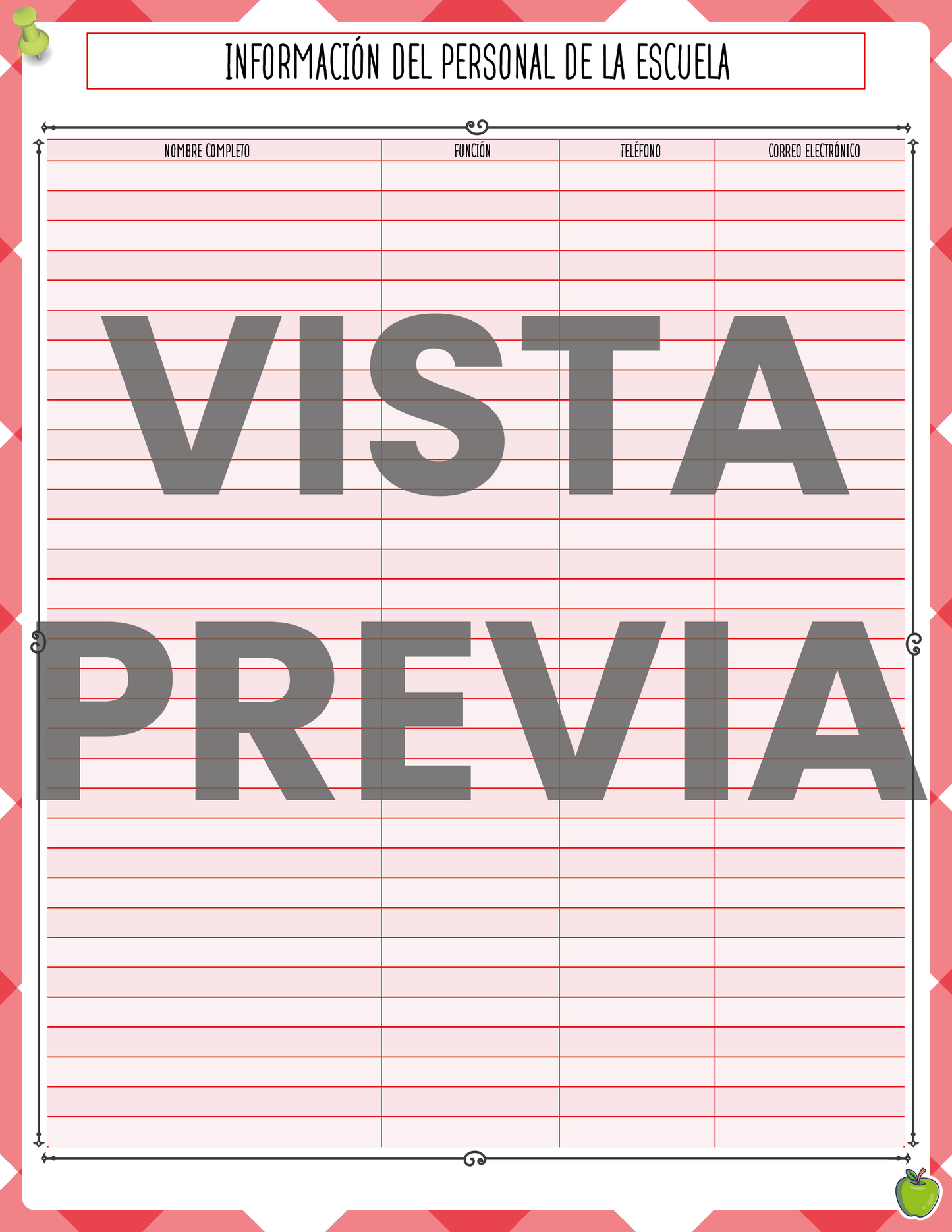 Agenda Roja MAESTRO Primaria Ciclo Escolar 2024 - 2025 en PDF