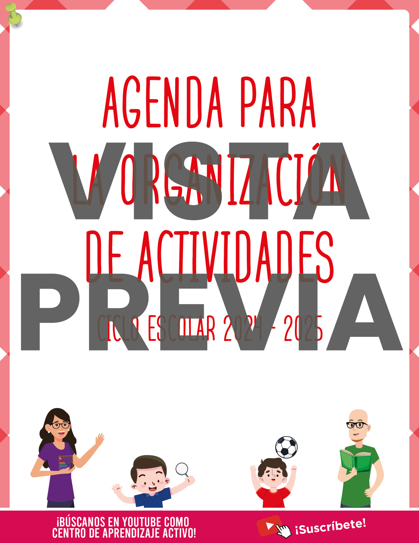 Agenda Manzana SUPERVISOR Secundaria Ciclo Escolar 2024 - 2025