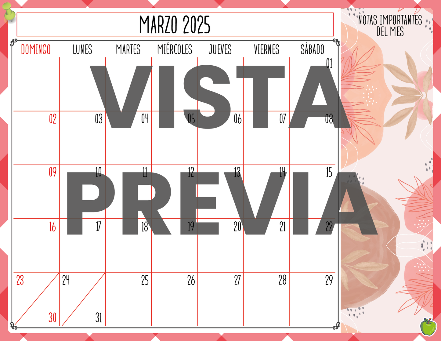 Agenda Manzana SUPERVISOR Secundaria Ciclo Escolar 2024 - 2025