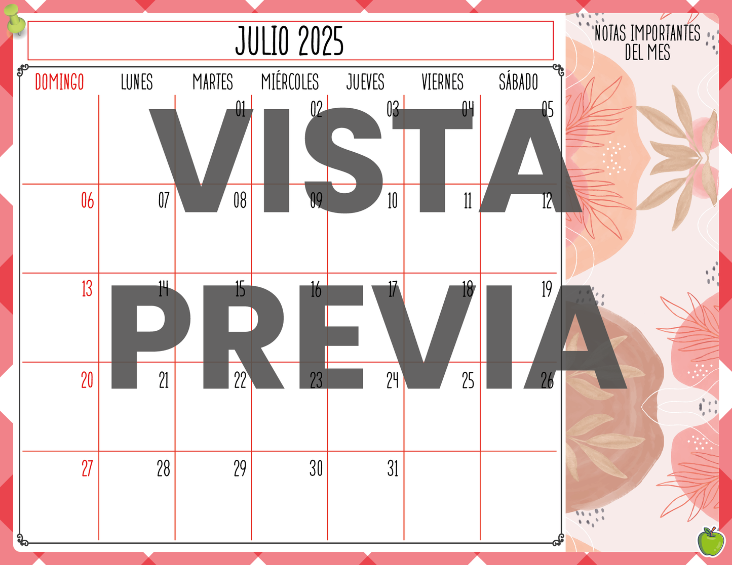 Agenda Manzana SUPERVISOR Secundaria Ciclo Escolar 2024 - 2025