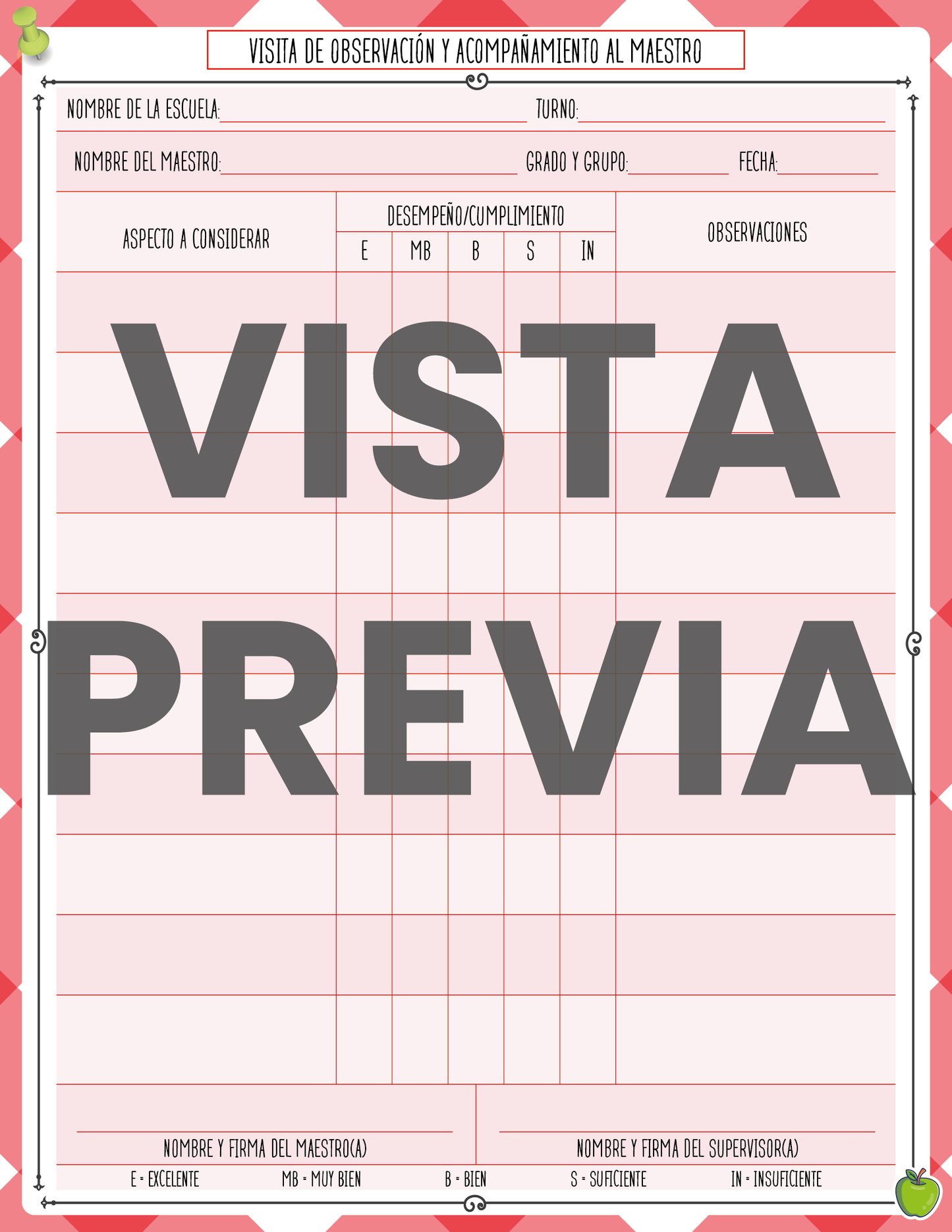 Agenda Manzana SUPERVISOR Secundaria Ciclo Escolar 2024 - 2025