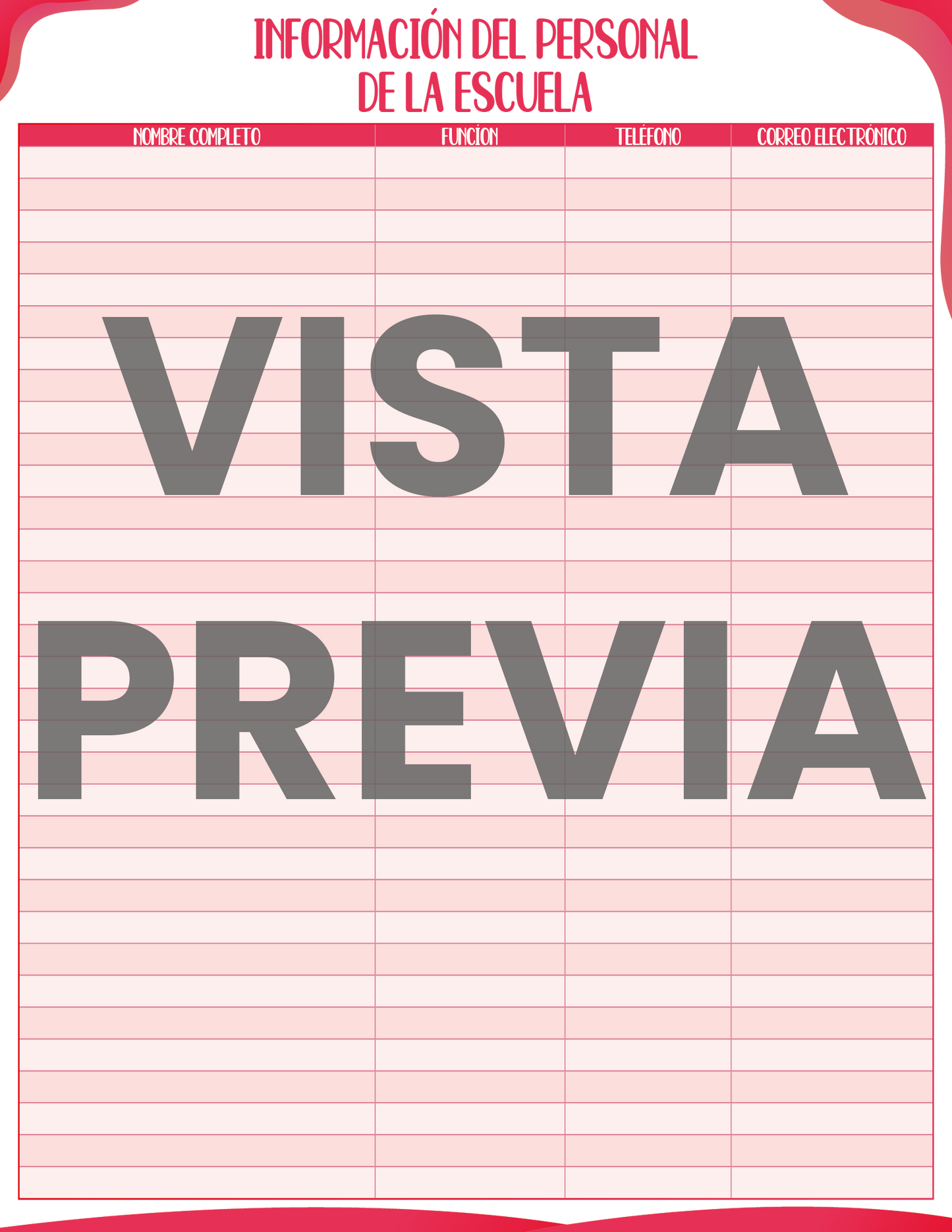 Agenda Rosa MAESTRO Preescolar Ciclo Escolar 2024 - 2025 en PDF