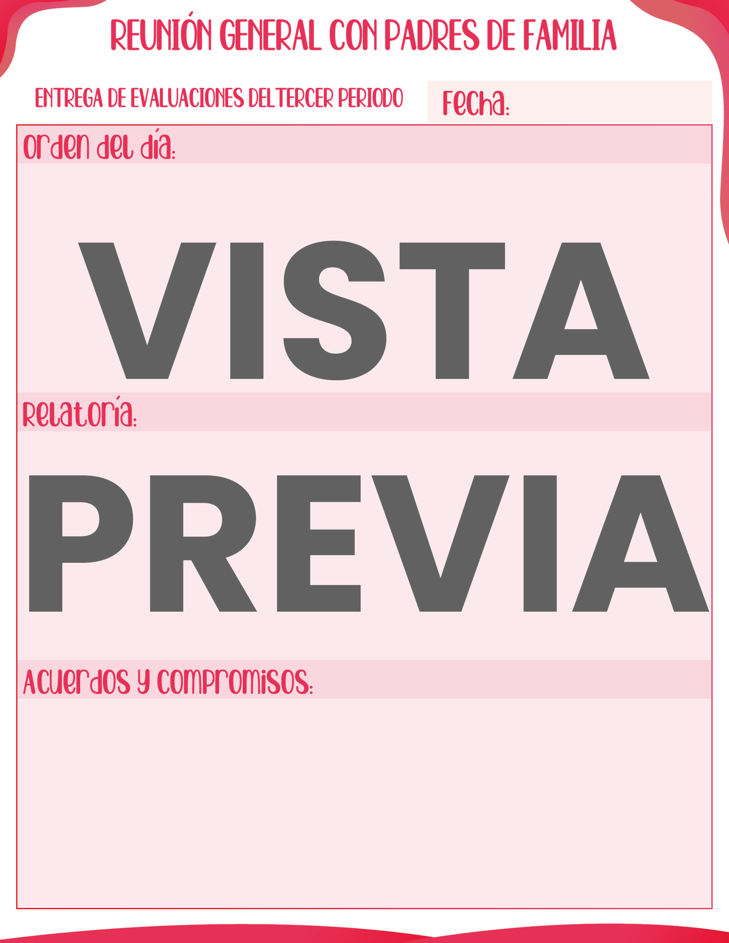 Agenda Rosa MAESTRO Preescolar Ciclo Escolar 2024 - 2025 en PDF