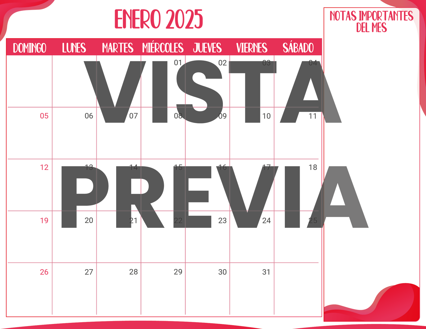 Agenda Rosa MAESTRO Preescolar Ciclo Escolar 2024 - 2025 en PDF