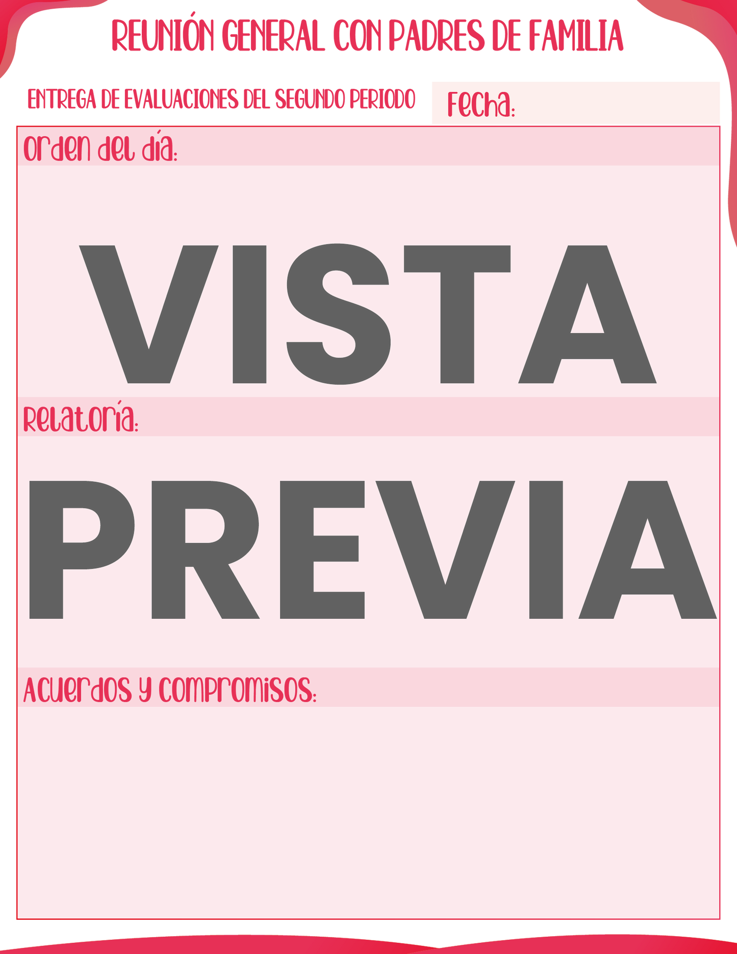Agenda Rosa MAESTRO Preescolar Ciclo Escolar 2024 - 2025 en PDF