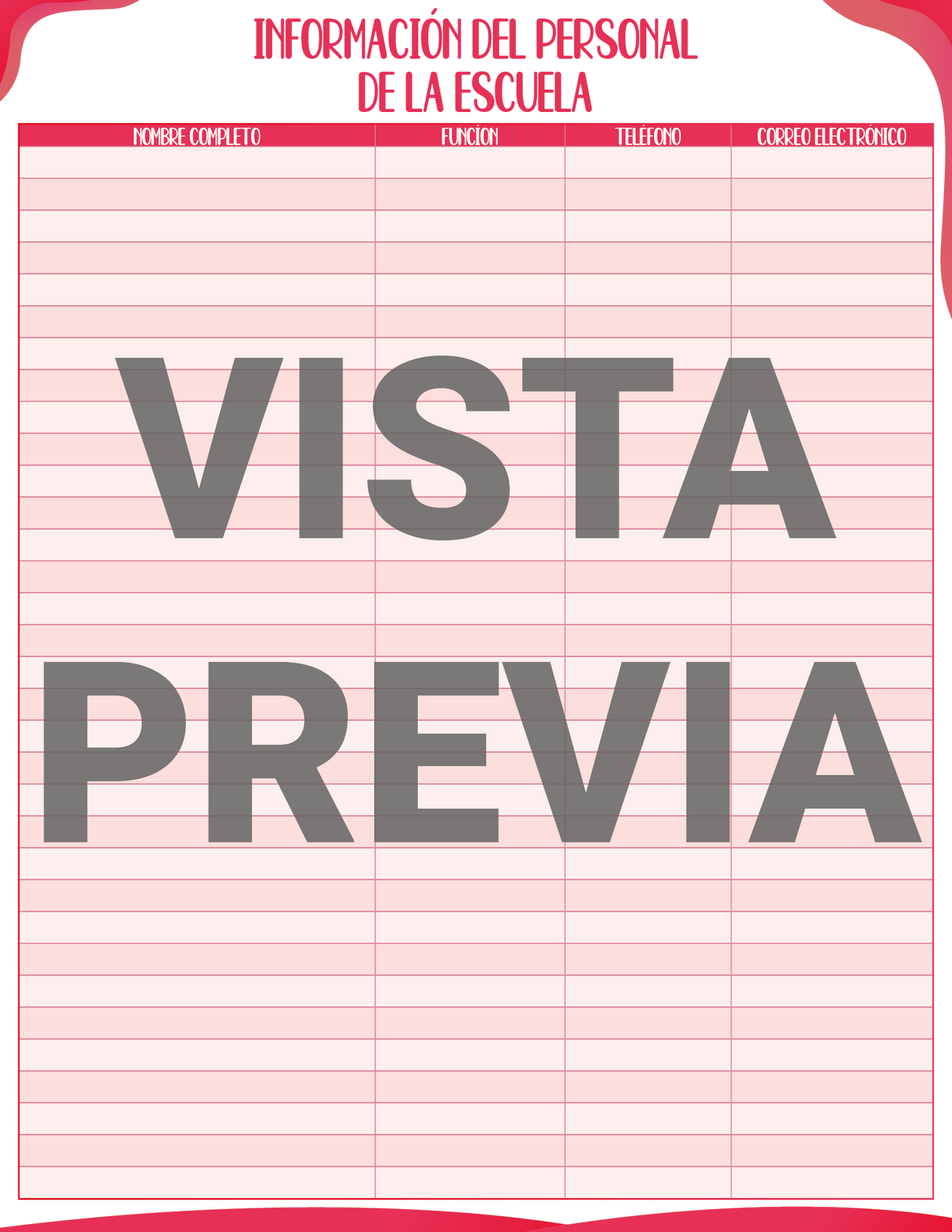 Agenda Rosa DIRECTOR Preescolar Ciclo Escolar 2024 - 2025 en PDF
