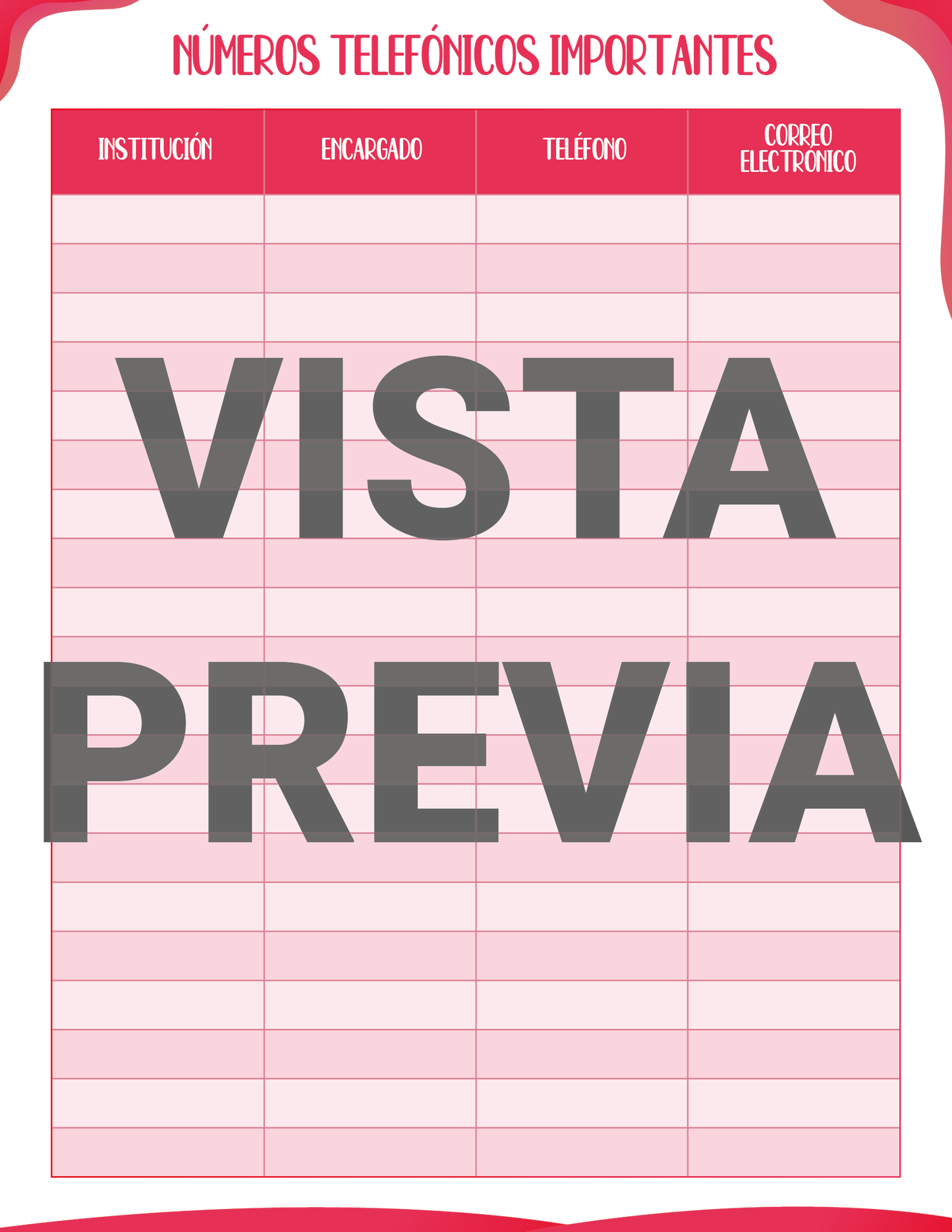 Agenda Rosa DIRECTOR Preescolar Ciclo Escolar 2024 - 2025 en PDF