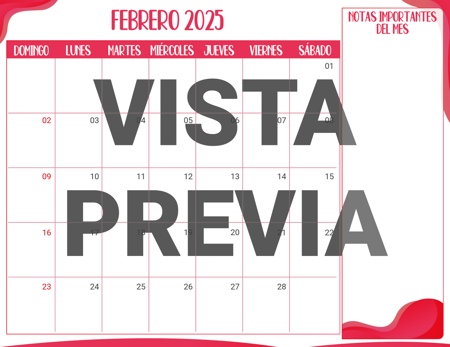 Agenda Rosa DIRECTOR Preescolar Ciclo Escolar 2024 - 2025 en PDF