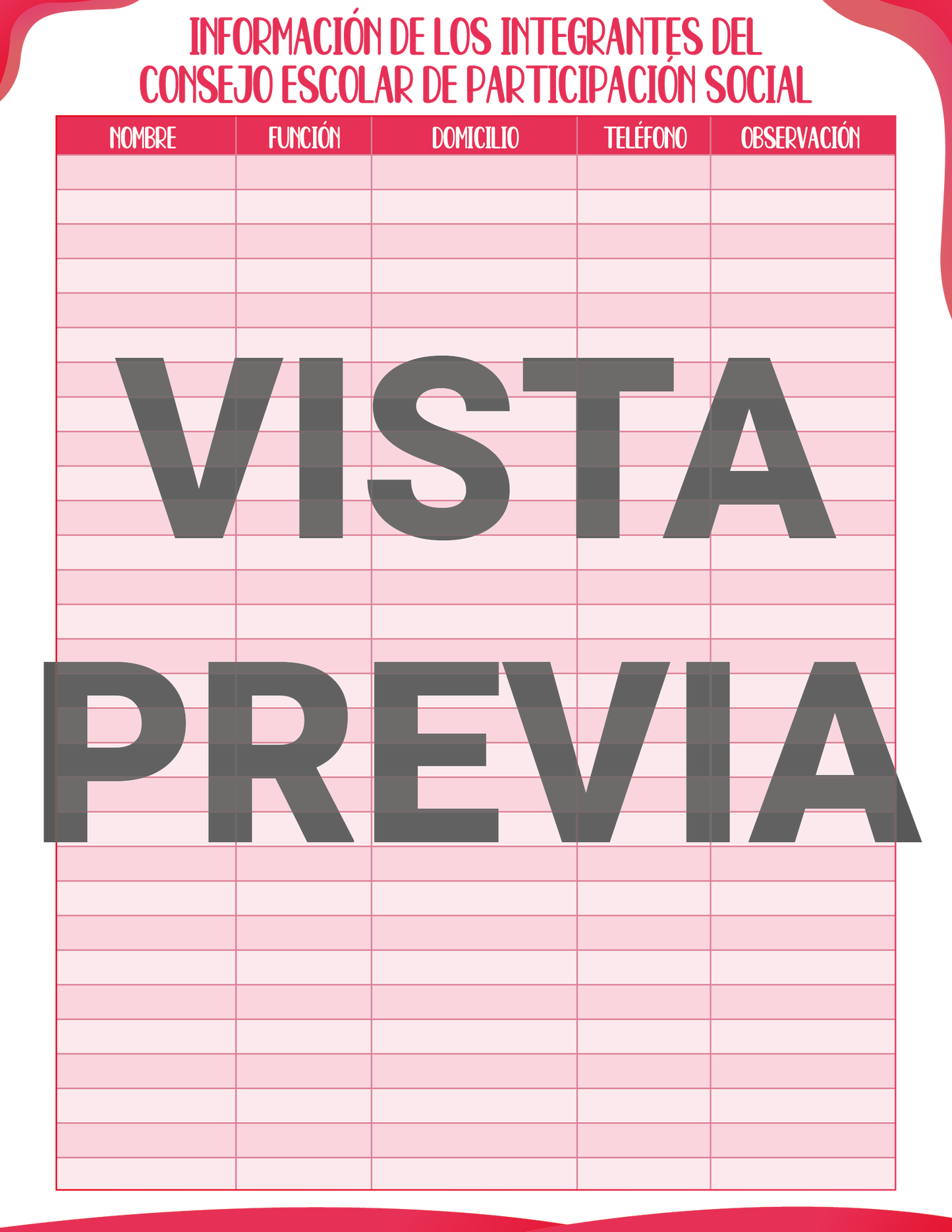 Agenda Rosa DIRECTOR Preescolar Ciclo Escolar 2024 - 2025 en PDF