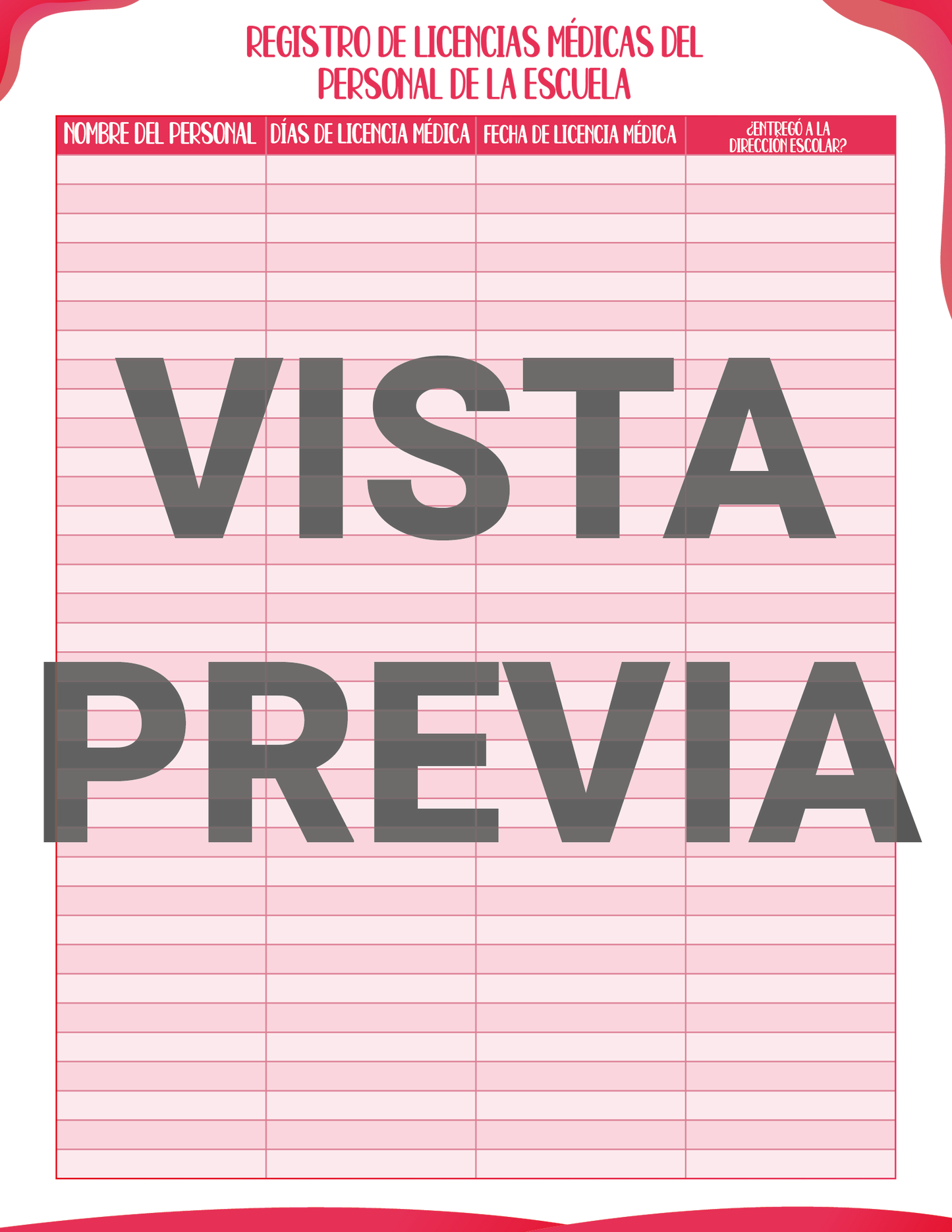 Agenda Rosa DIRECTOR Preescolar Ciclo Escolar 2024 - 2025 en PDF