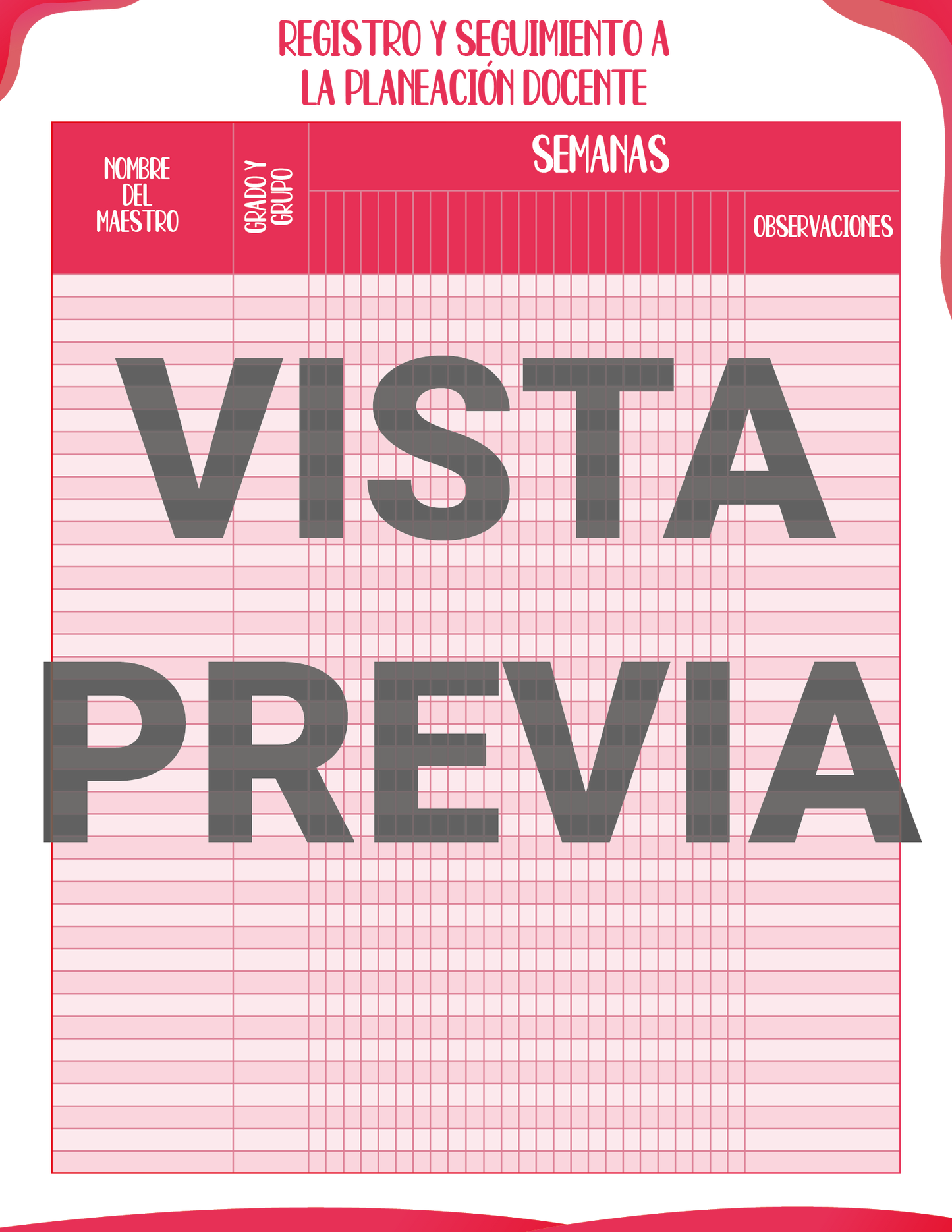 Agenda Rosa DIRECTOR Preescolar Ciclo Escolar 2024 - 2025 en PDF