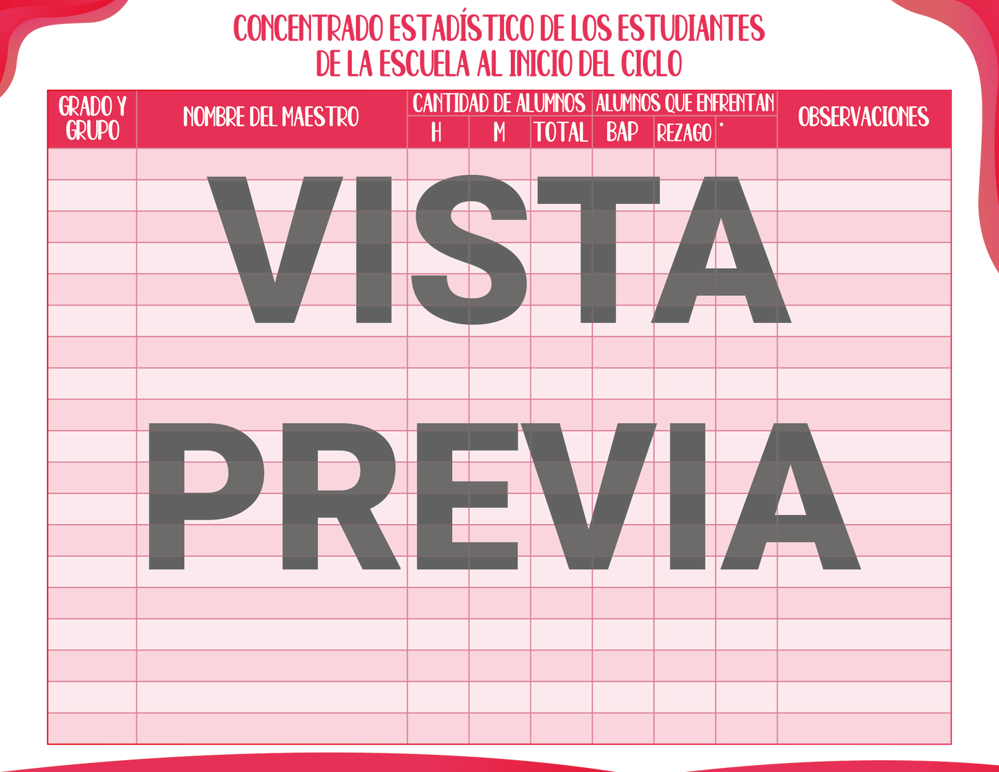Agenda Rosa DIRECTOR Preescolar Ciclo Escolar 2024 - 2025 en PDF