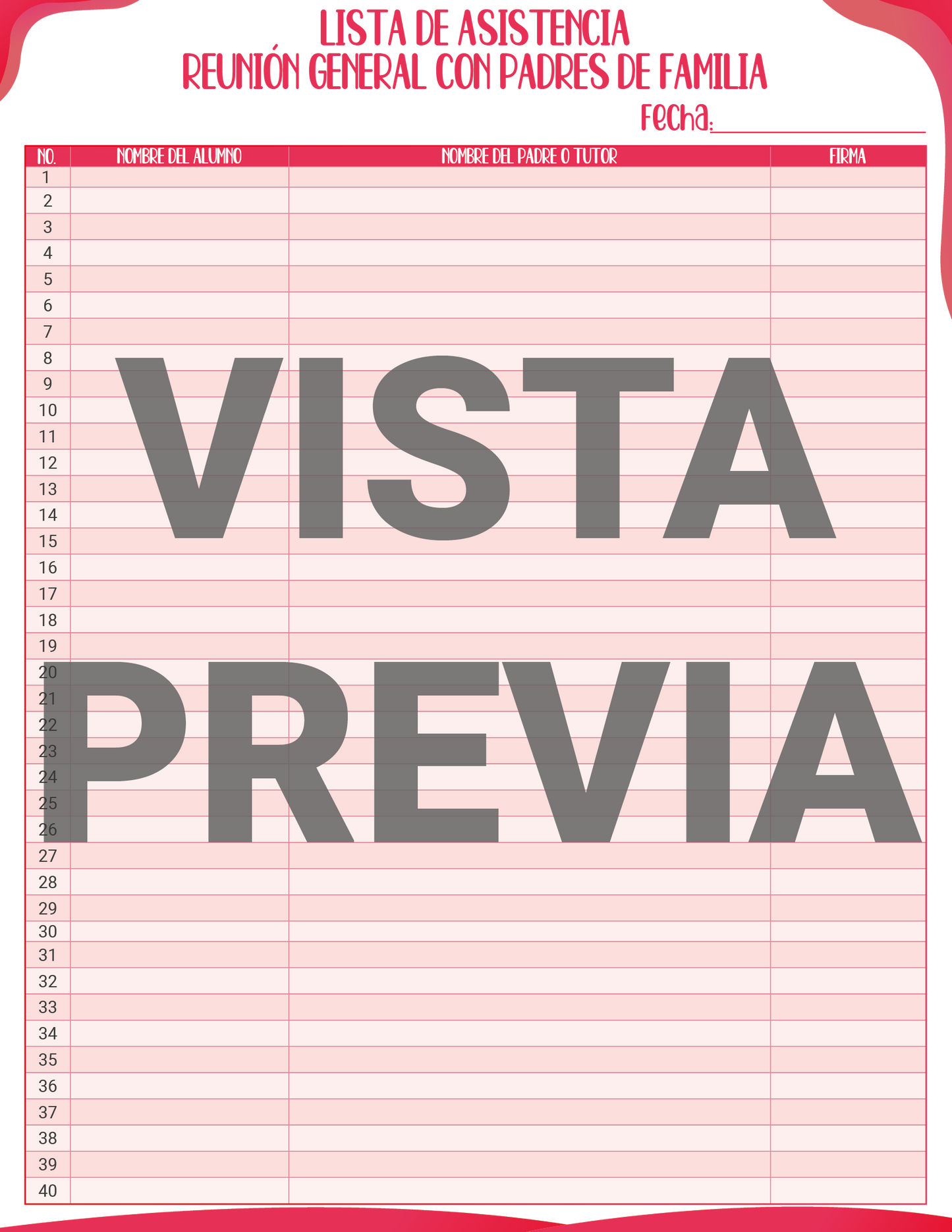 Agenda Rosa DIRECTOR Preescolar Ciclo Escolar 2024 - 2025 en PDF