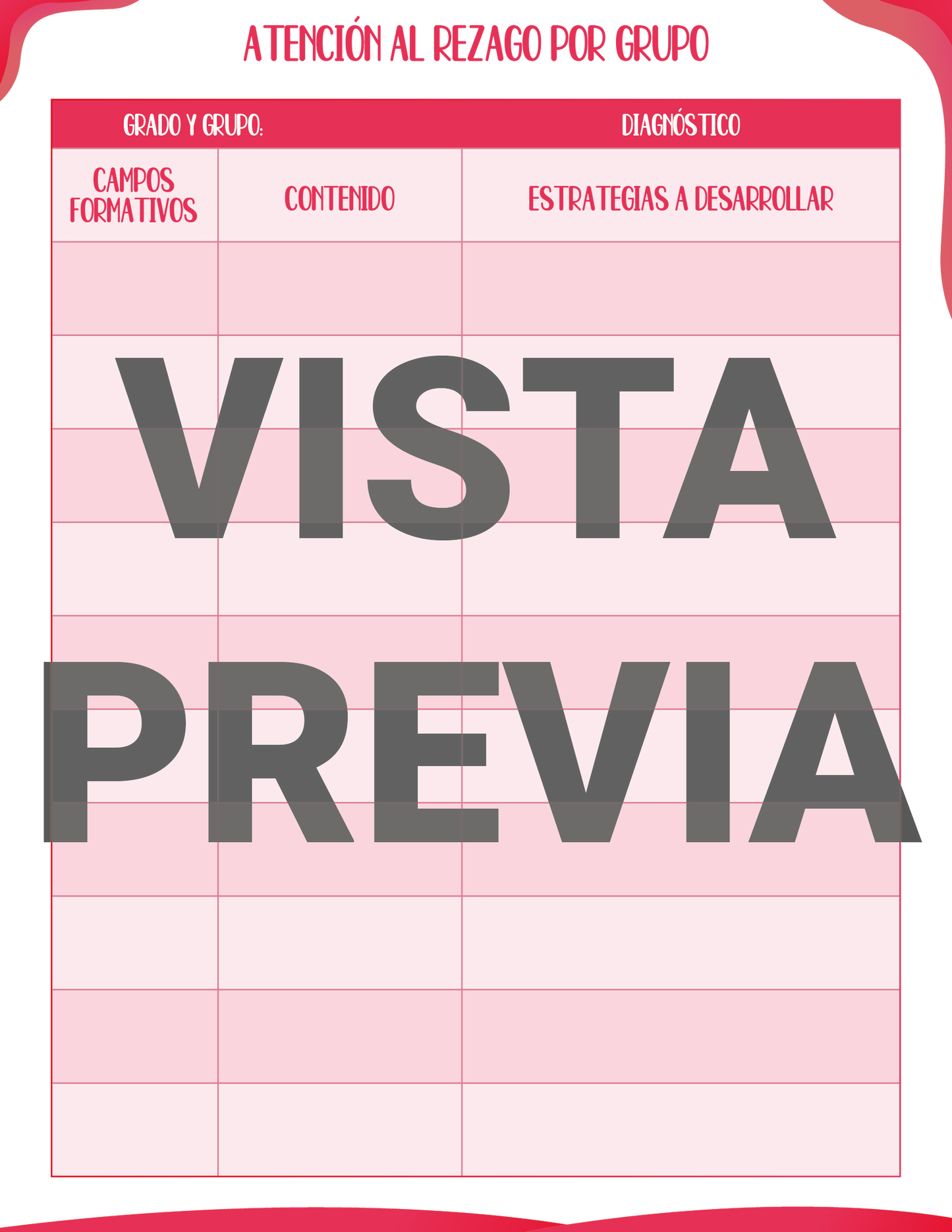 Agenda Rosa DIRECTOR Preescolar Ciclo Escolar 2024 - 2025 en PDF