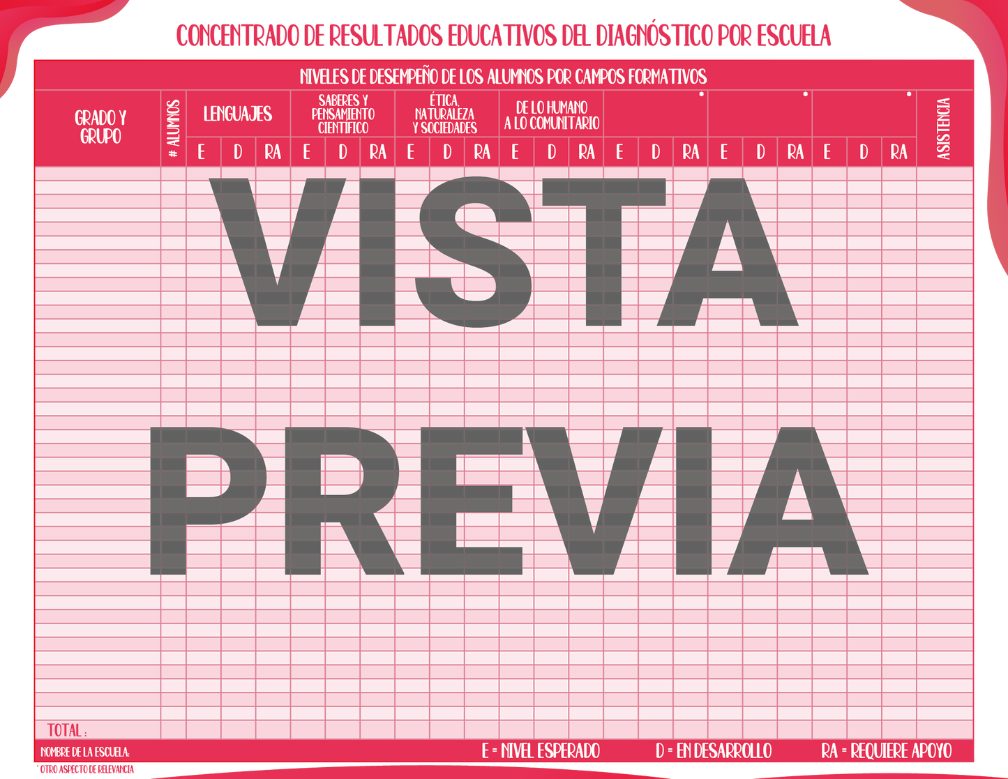 Agenda Rosa DIRECTOR Preescolar Ciclo Escolar 2024 - 2025 en PDF
