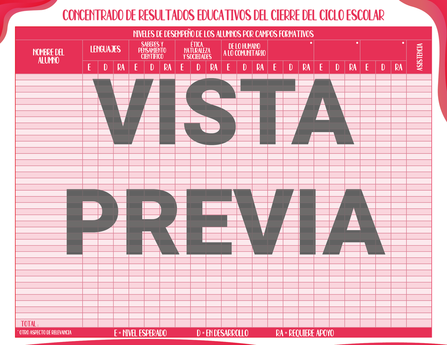 Agenda Rosa DIRECTOR Preescolar Ciclo Escolar 2024 - 2025 en PDF