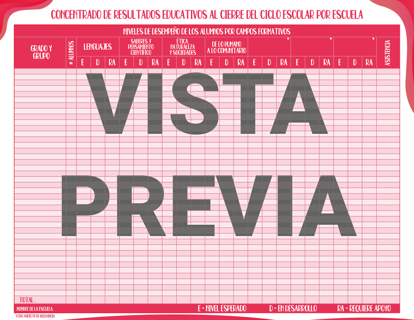 Agenda Rosa DIRECTOR Preescolar Ciclo Escolar 2024 - 2025 en PDF