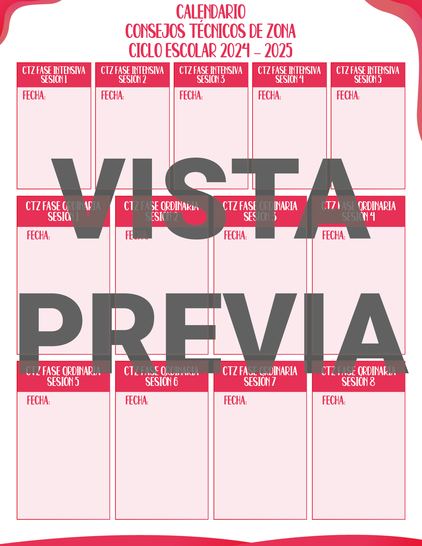 Agenda Rosa DIRECTOR Preescolar Ciclo Escolar 2024 - 2025 en PDF
