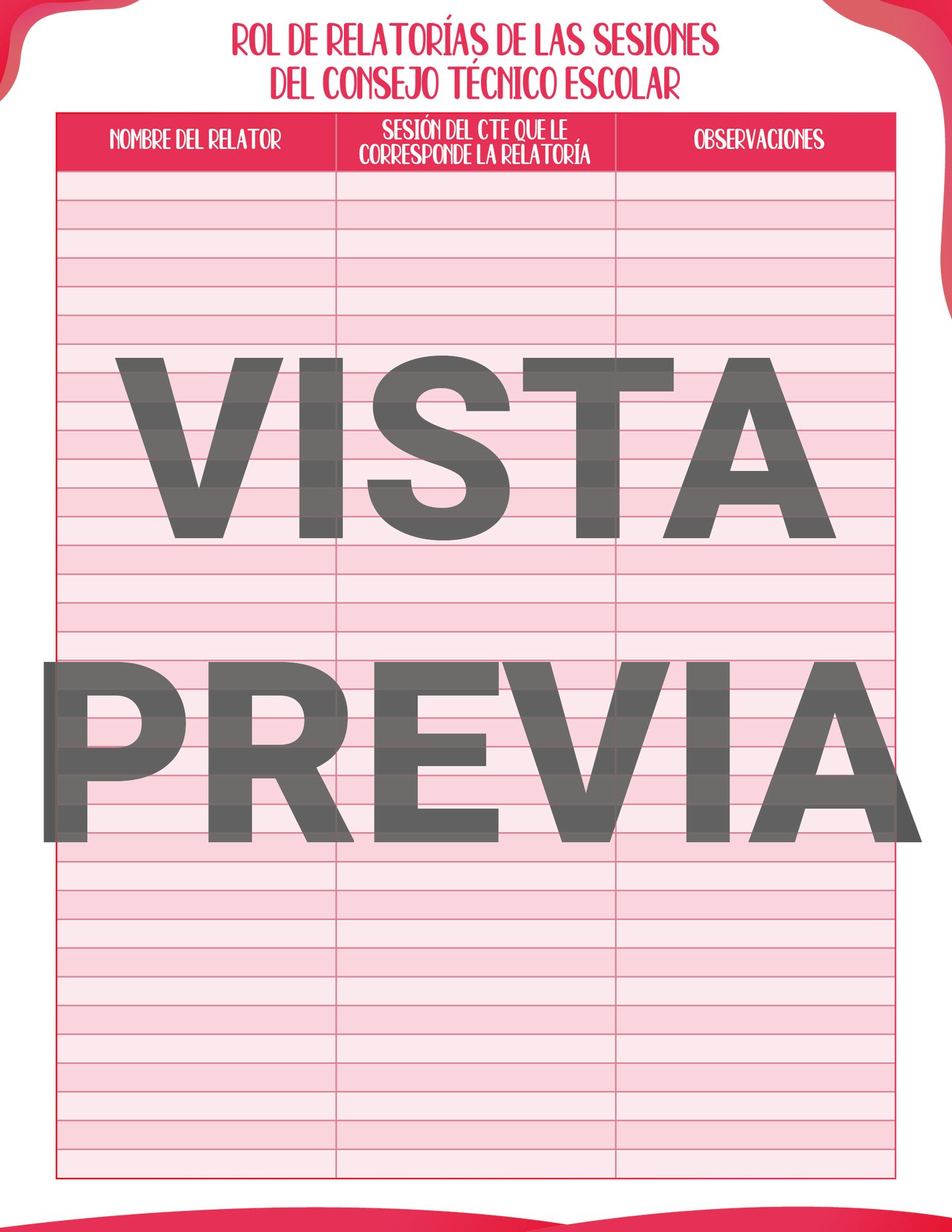 Agenda Rosa DIRECTOR Preescolar Ciclo Escolar 2024 - 2025 en PDF