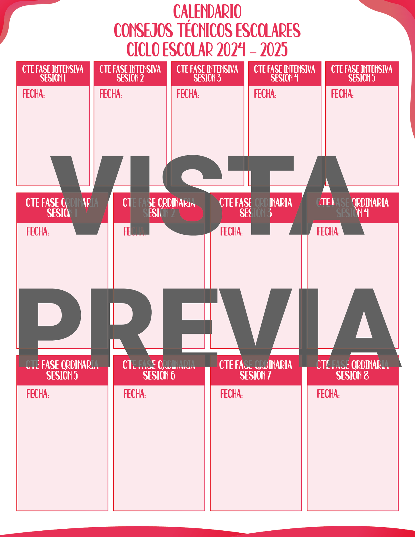 Agenda Rosa DIRECTOR Preescolar Ciclo Escolar 2024 - 2025 en PDF