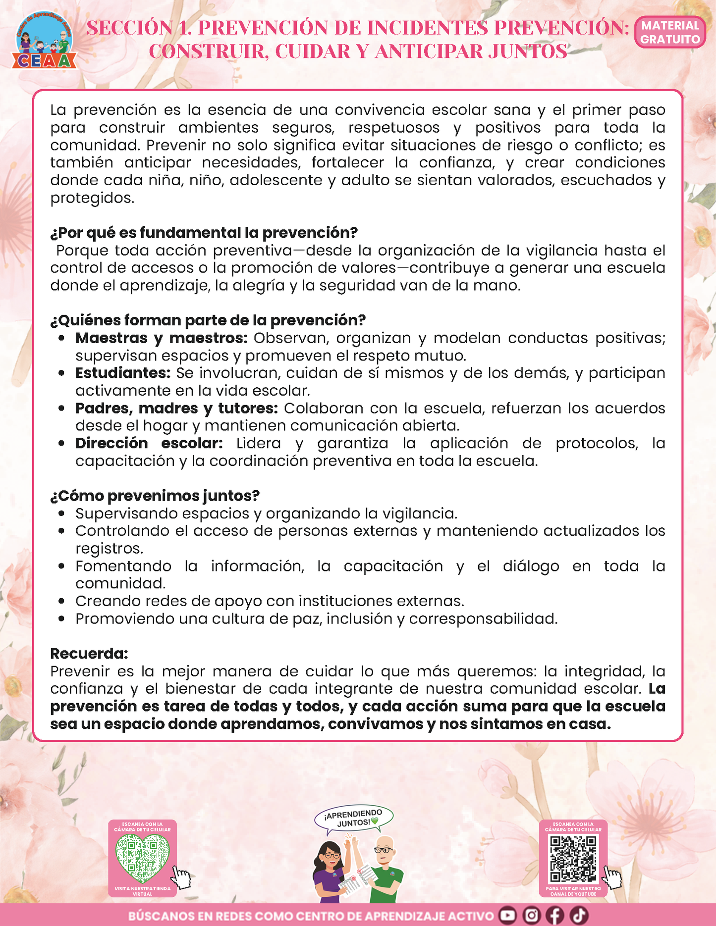 BITÁCORA PARA LA PREVENCIÓN, REGISTRO Y ATENCIÓN DE INCIDENCIAS Y ACOSO ESCOLAR en PDF Versión 3