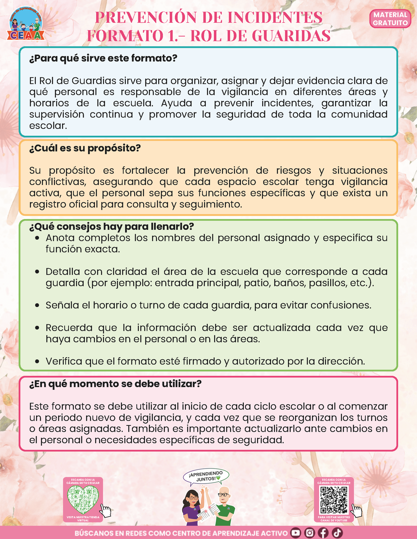 BITÁCORA PARA LA PREVENCIÓN, REGISTRO Y ATENCIÓN DE INCIDENCIAS Y ACOSO ESCOLAR en PDF Versión 3