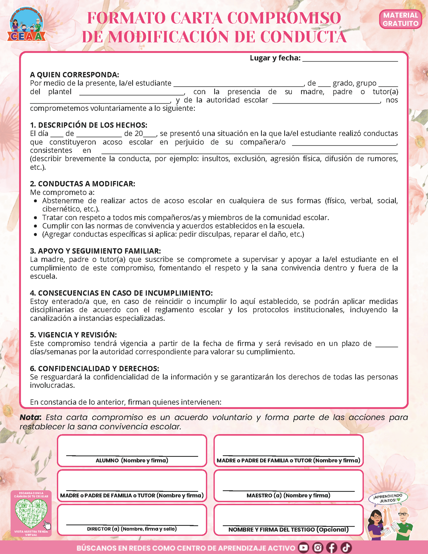 BITÁCORA PARA LA PREVENCIÓN, REGISTRO Y ATENCIÓN DE INCIDENCIAS Y ACOSO ESCOLAR en PDF Versión 3