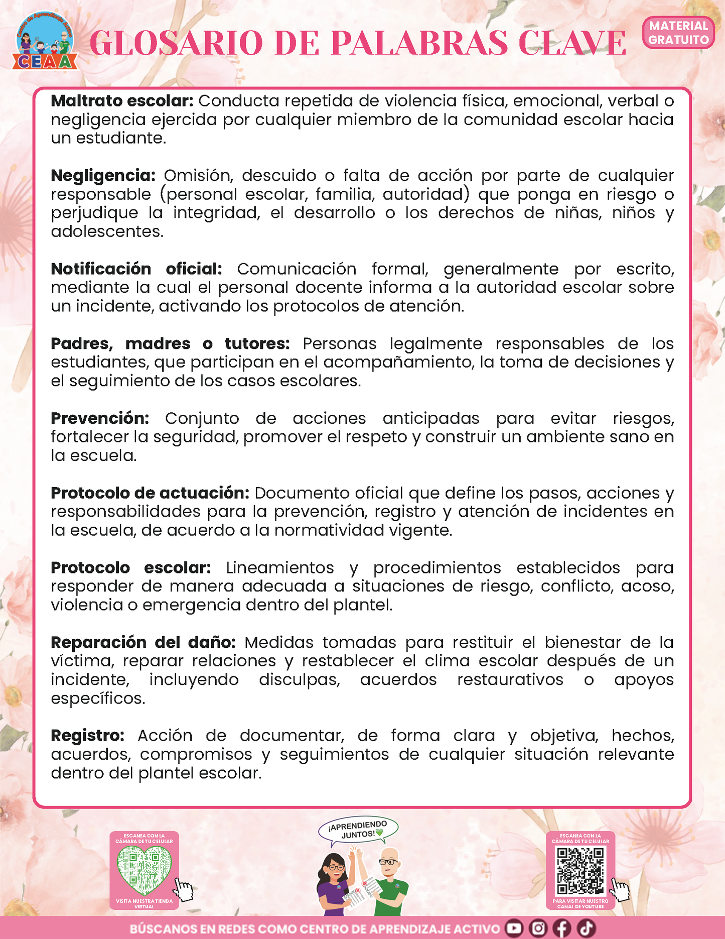 BITÁCORA PARA LA PREVENCIÓN, REGISTRO Y ATENCIÓN DE INCIDENCIAS Y ACOSO ESCOLAR en PDF Versión 3