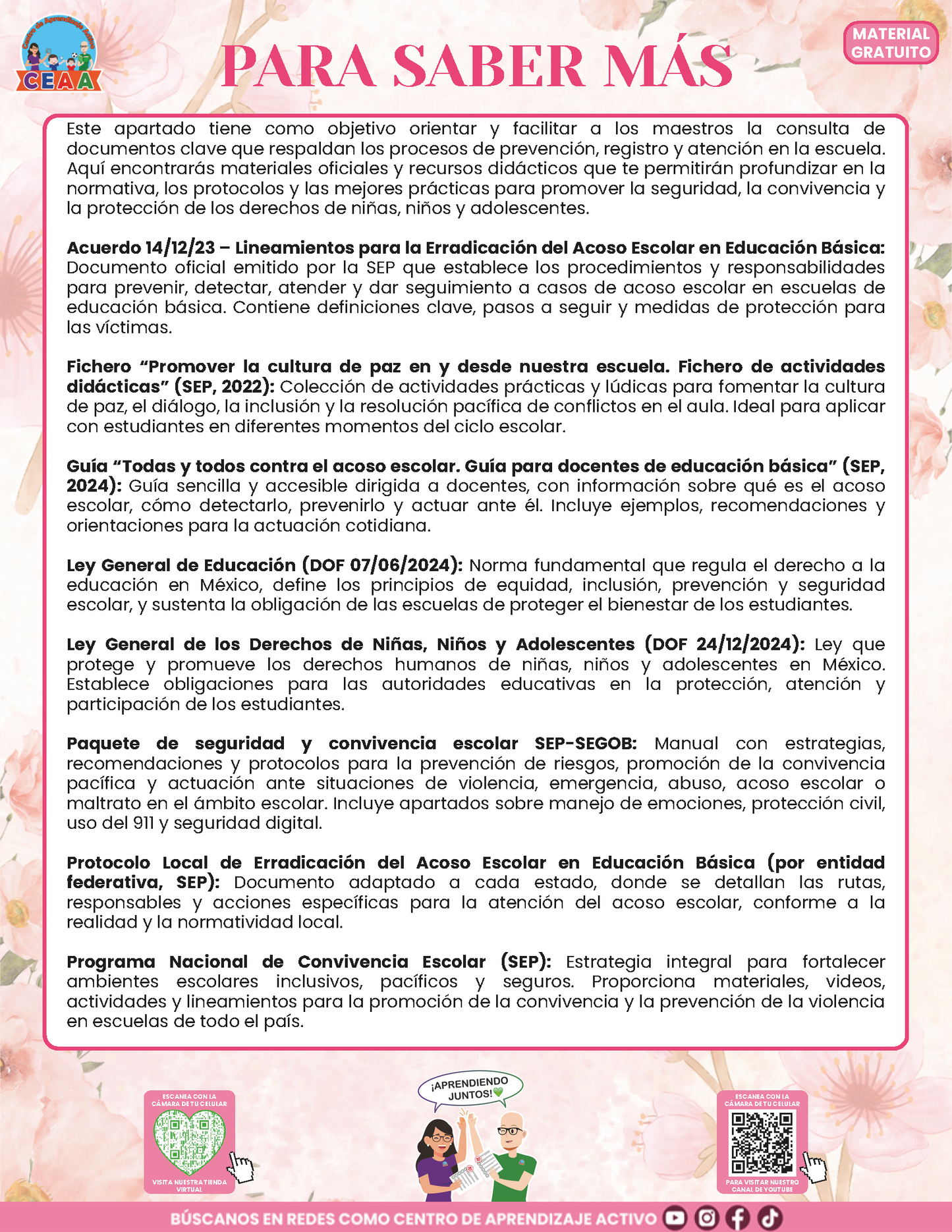 BITÁCORA PARA LA PREVENCIÓN, REGISTRO Y ATENCIÓN DE INCIDENCIAS Y ACOSO ESCOLAR en PDF Versión 3
