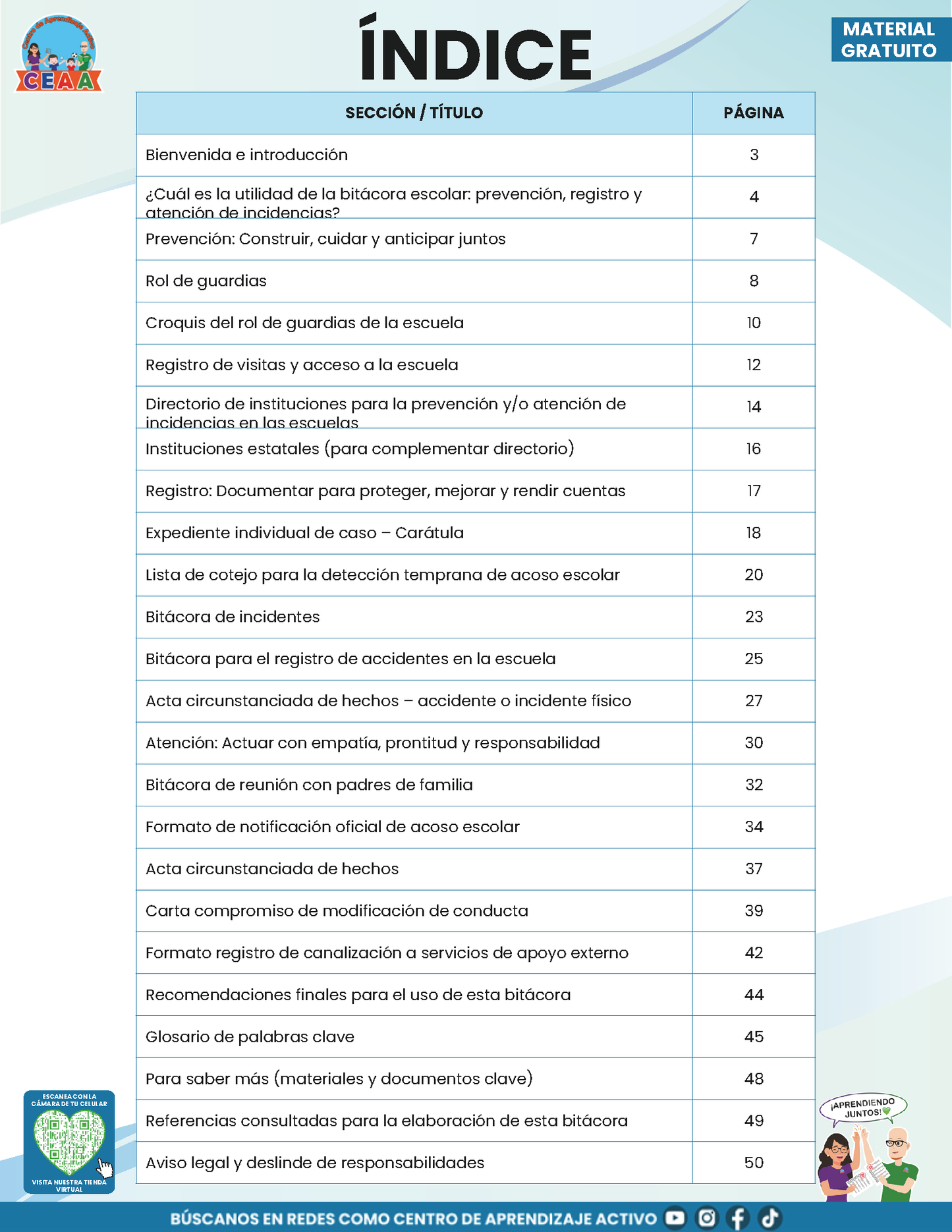 BITÁCORA PARA LA PREVENCIÓN, REGISTRO Y ATENCIÓN DE INCIDENCIAS Y ACOSO ESCOLAR en PDF Versión 2