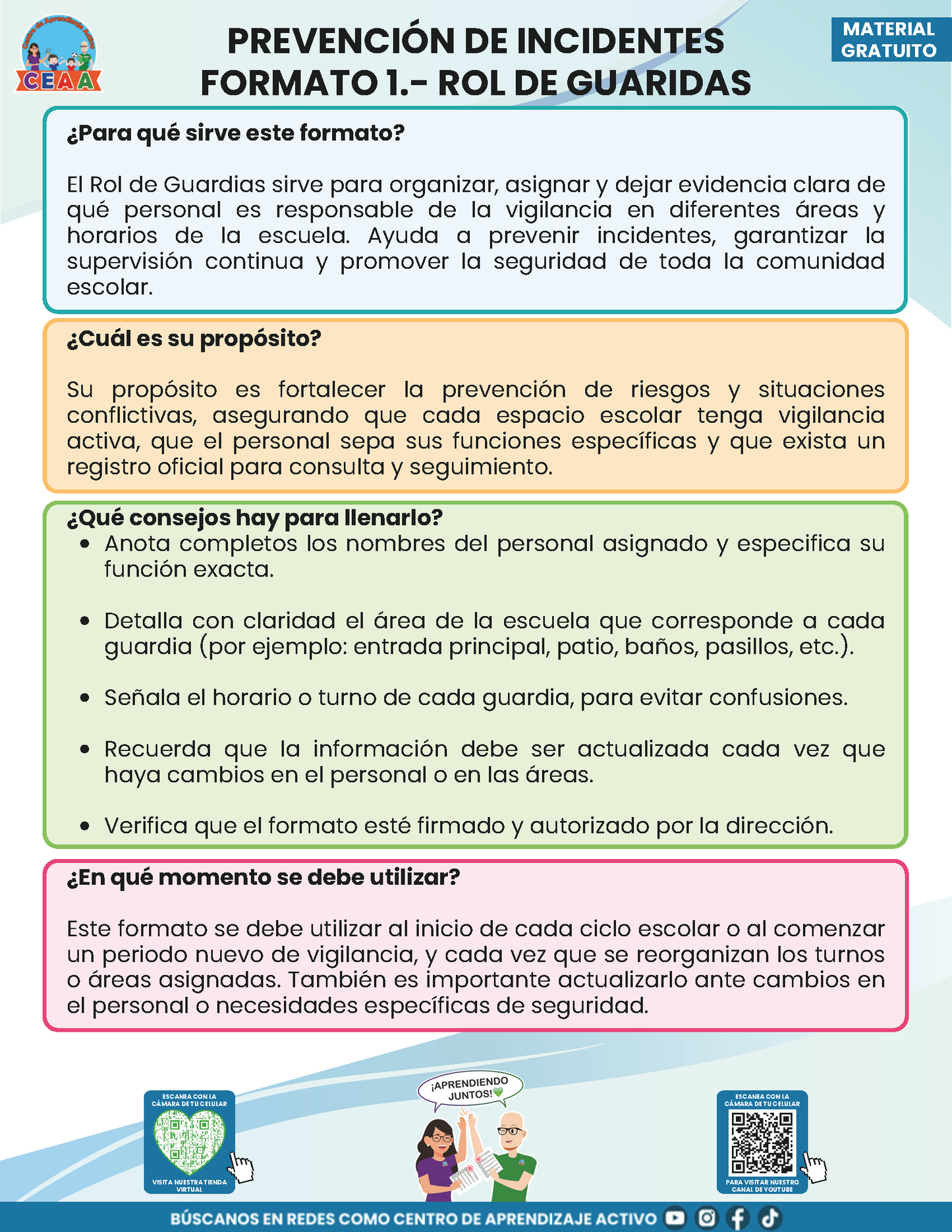 BITÁCORA PARA LA PREVENCIÓN, REGISTRO Y ATENCIÓN DE INCIDENCIAS Y ACOSO ESCOLAR en PDF Versión 2