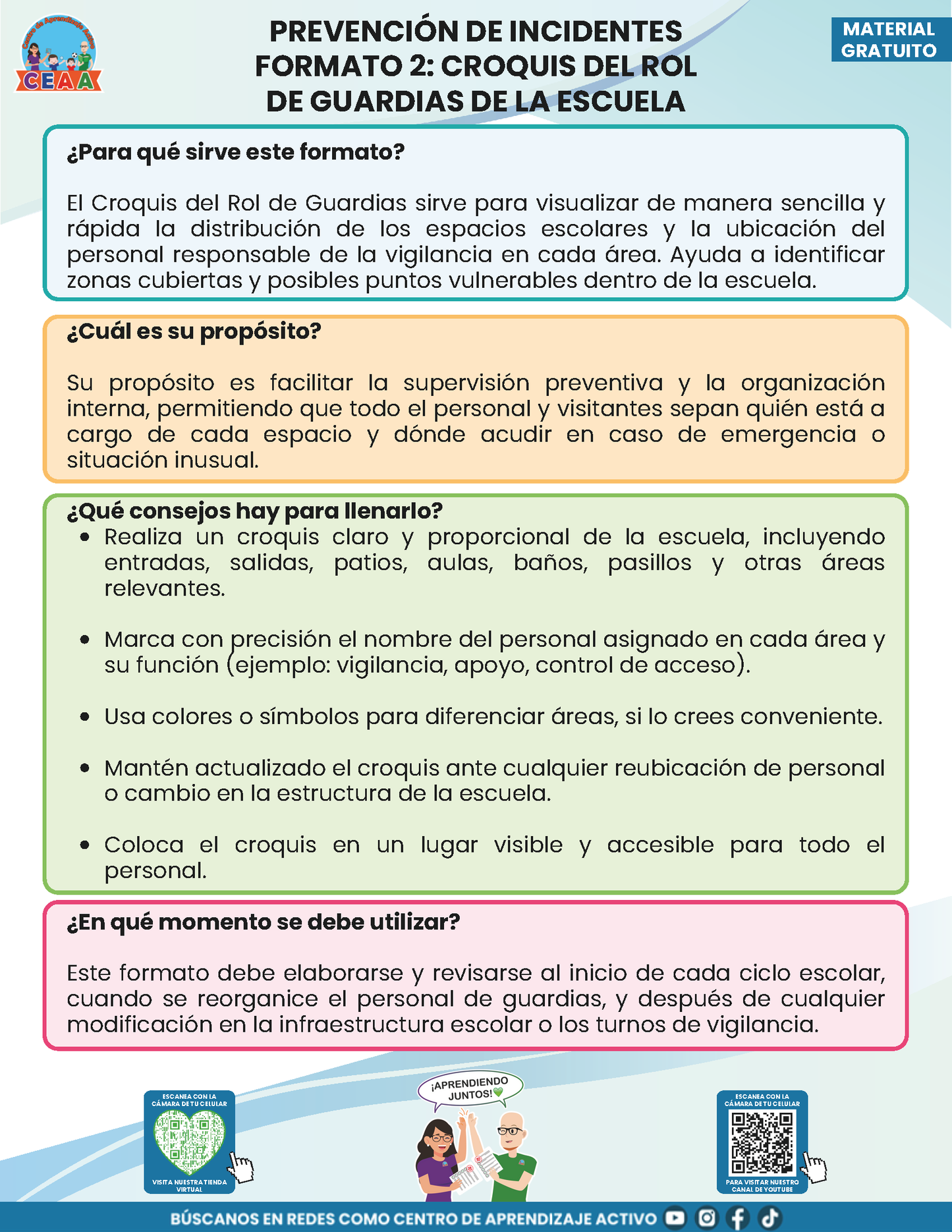 BITÁCORA PARA LA PREVENCIÓN, REGISTRO Y ATENCIÓN DE INCIDENCIAS Y ACOSO ESCOLAR en PDF Versión 2