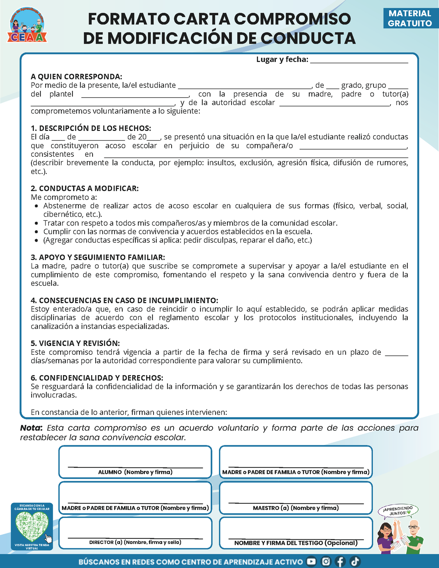 BITÁCORA PARA LA PREVENCIÓN, REGISTRO Y ATENCIÓN DE INCIDENCIAS Y ACOSO ESCOLAR en PDF Versión 2