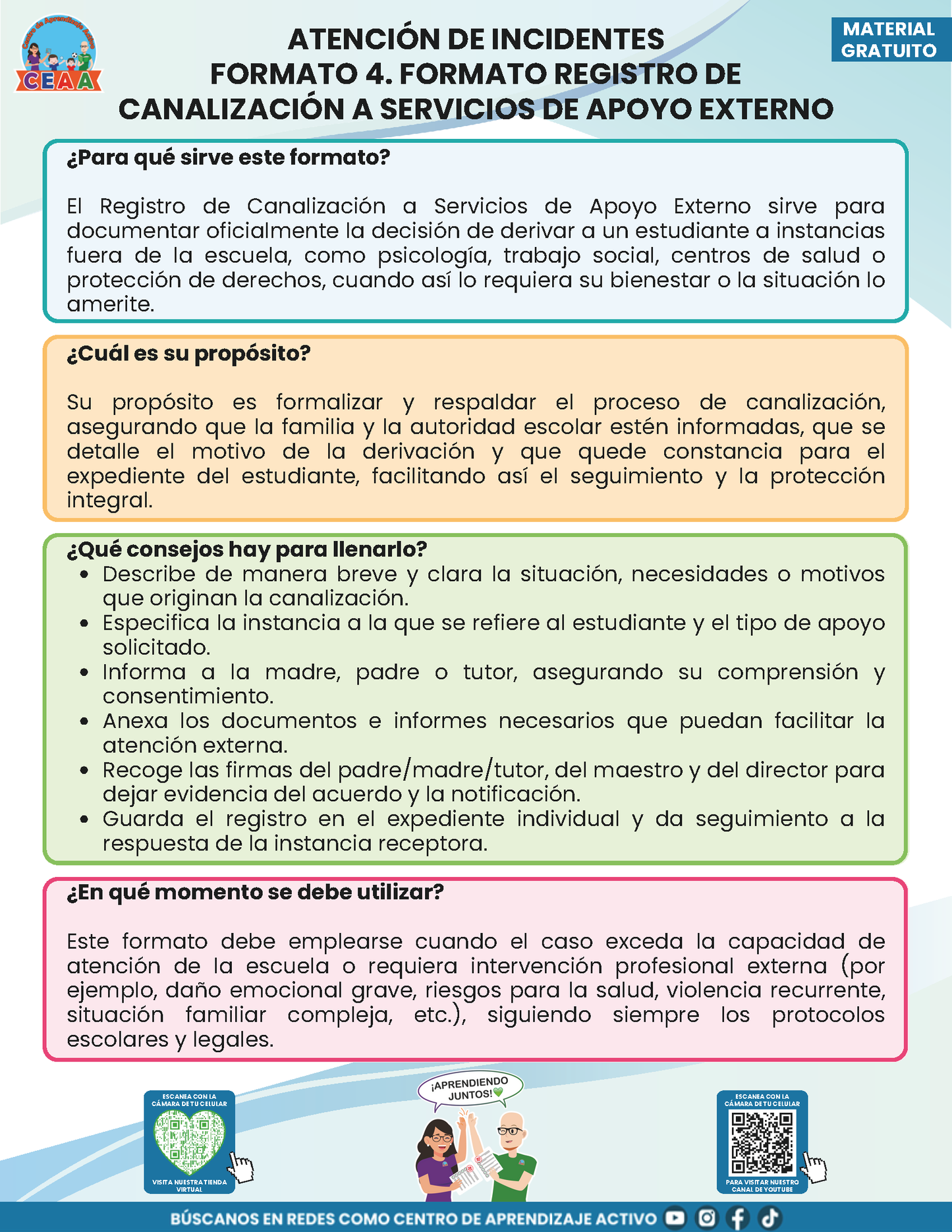 BITÁCORA PARA LA PREVENCIÓN, REGISTRO Y ATENCIÓN DE INCIDENCIAS Y ACOSO ESCOLAR en PDF Versión 2