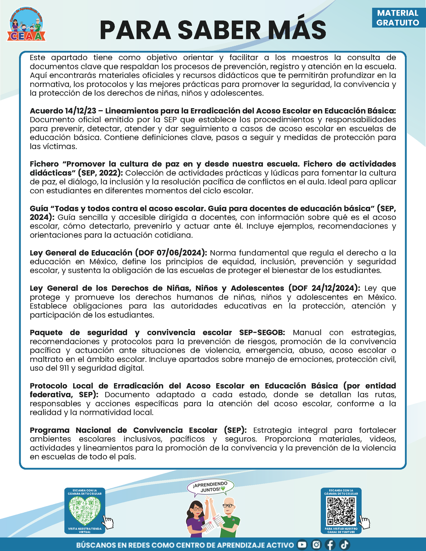 BITÁCORA PARA LA PREVENCIÓN, REGISTRO Y ATENCIÓN DE INCIDENCIAS Y ACOSO ESCOLAR en PDF Versión 2