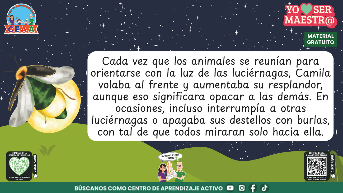 Historias para Maestros - CAMILA, LA LUCIÉRNAGA QUE APRENDIÓ A HACER BRILLAR A LOS DEMÁS en PDF