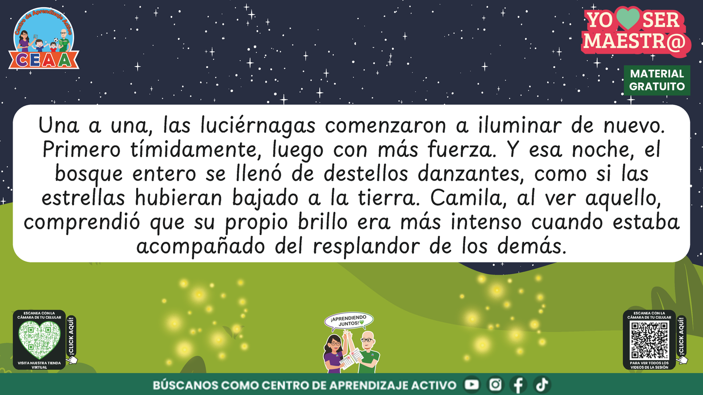 Historias para Maestros - CAMILA, LA LUCIÉRNAGA QUE APRENDIÓ A HACER BRILLAR A LOS DEMÁS en PDF