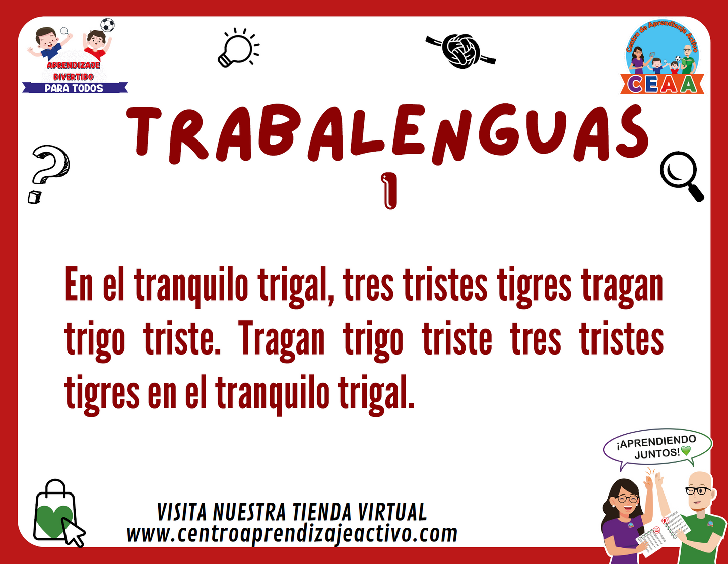 Colección 50 trabalenguas Volumen 1