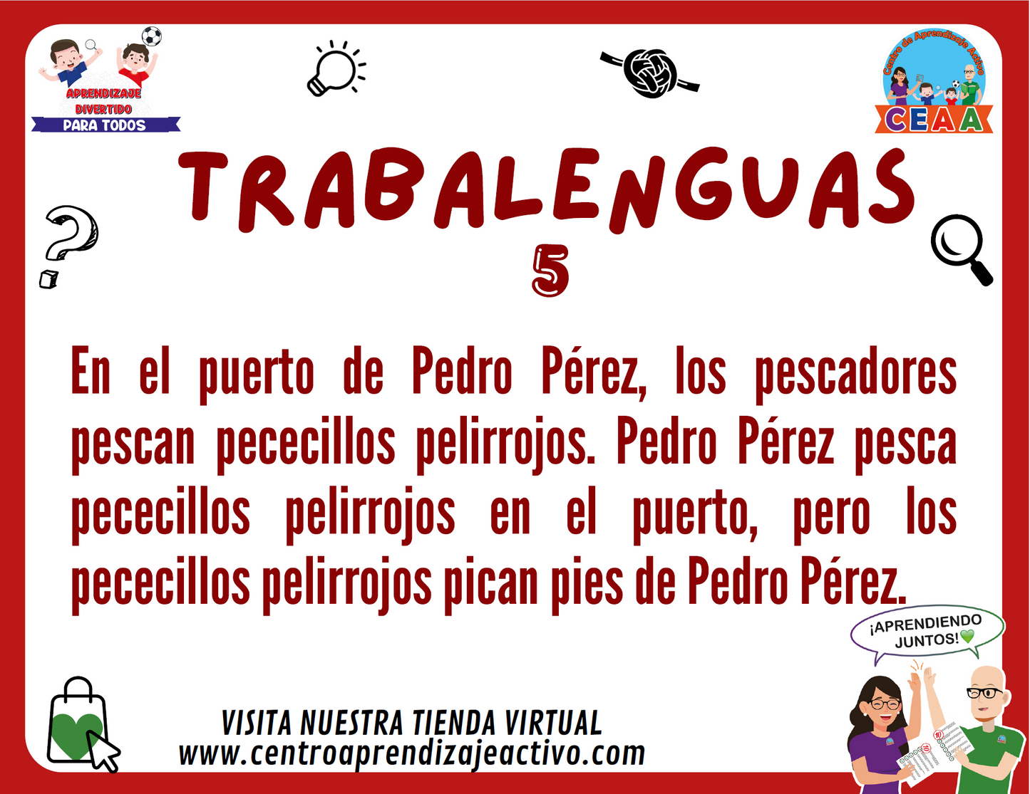 Colección 50 trabalenguas Volumen 1