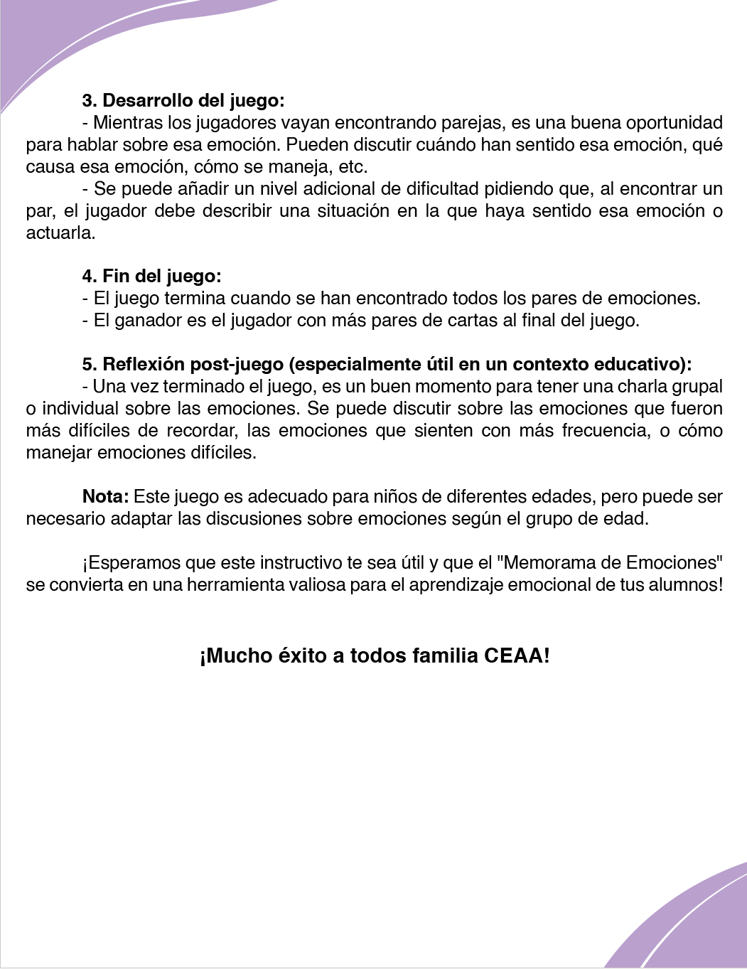 Memorama de las Emociones