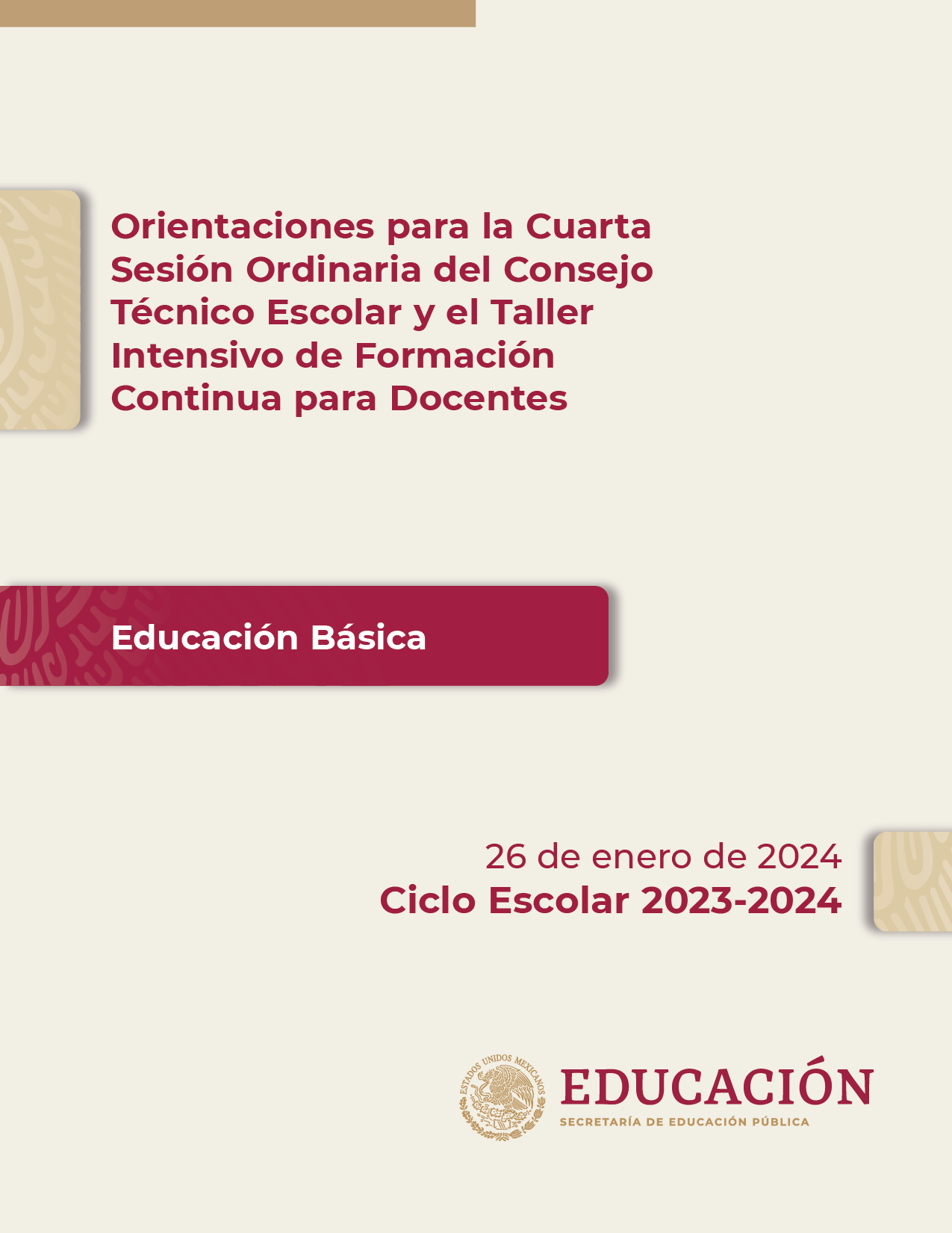 CUADERNILLO DE ACTIVIDADES CONSEJO TÉCNICO ESCOLAR SESIÓN 2 PREESCOLAR, PRIMARIA Y SECUNDARIA
