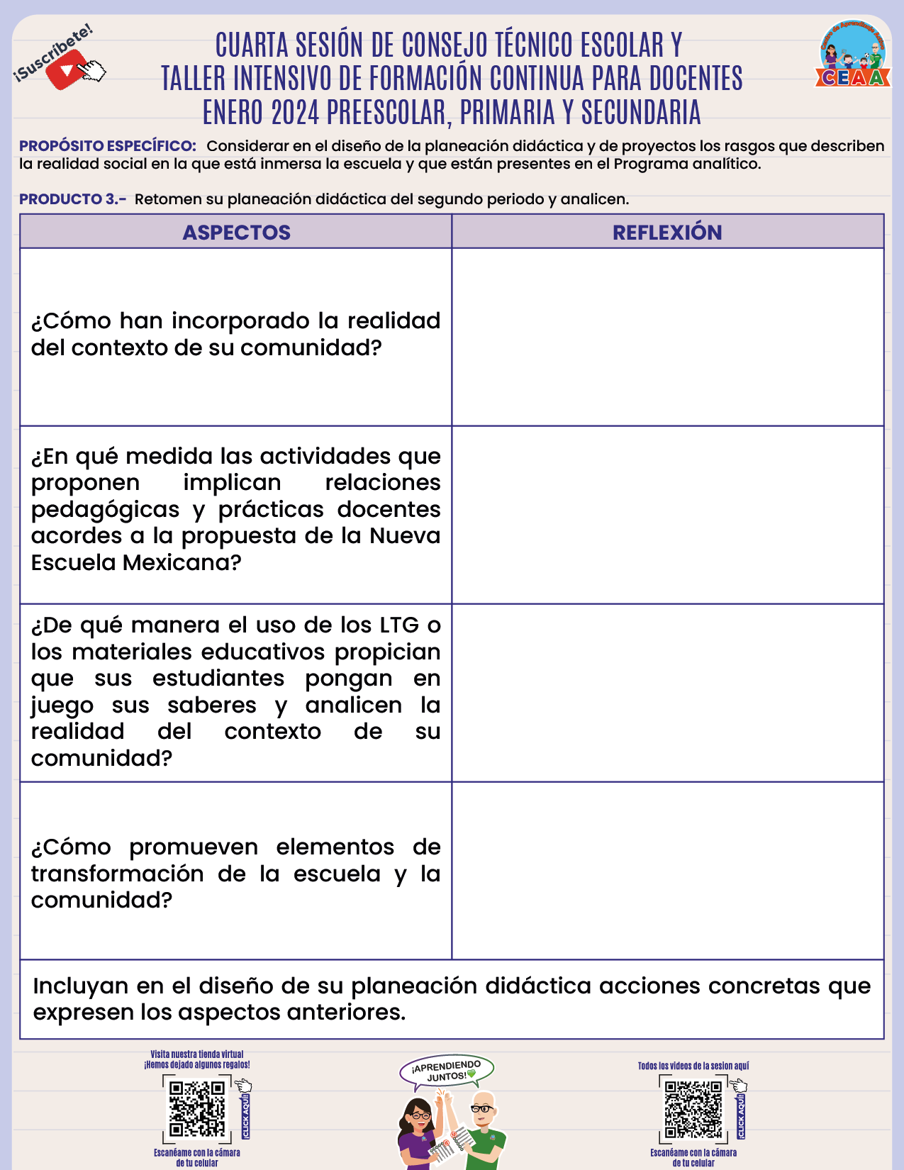 CUADERNILLO DE ACTIVIDADES CONSEJO TÉCNICO ESCOLAR SESIÓN 2 PREESCOLAR, PRIMARIA Y SECUNDARIA