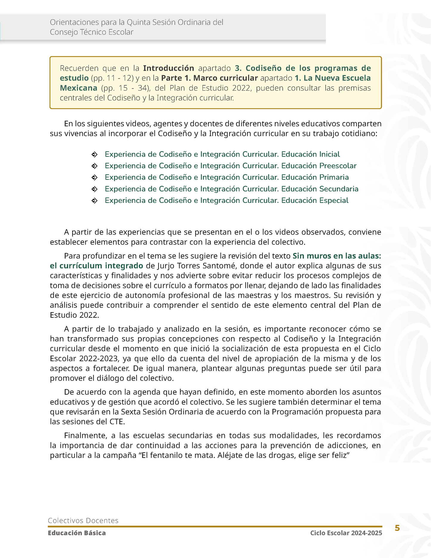Cuadernillo CTE Quinta Sesión Febrero 2025
