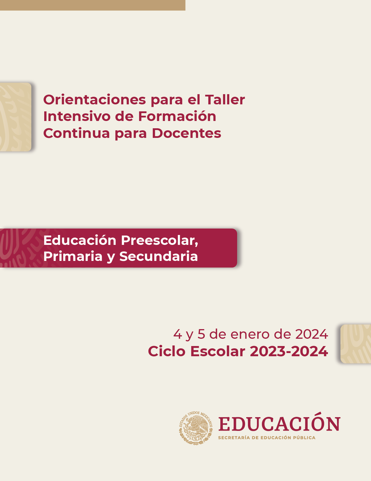 Cuadernillo Taller Intensivo