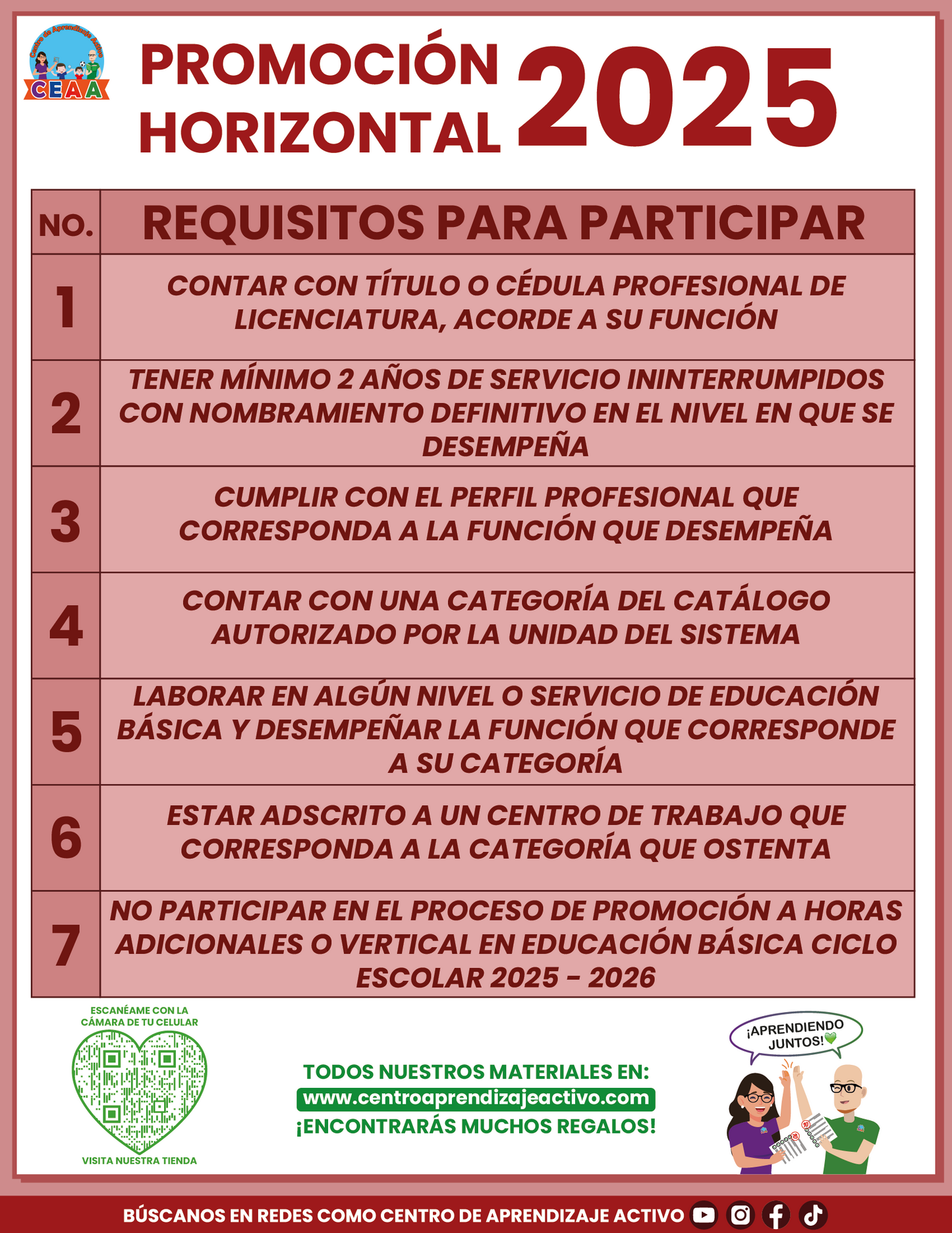 Cuadernillo de Estudios Promoción Horizontal 2025