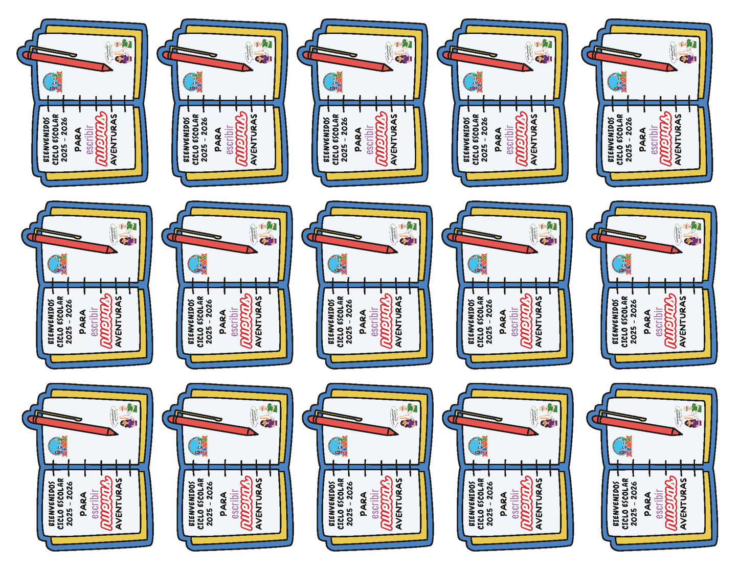 Decoración para Plumas en PDF (Cuaderno)