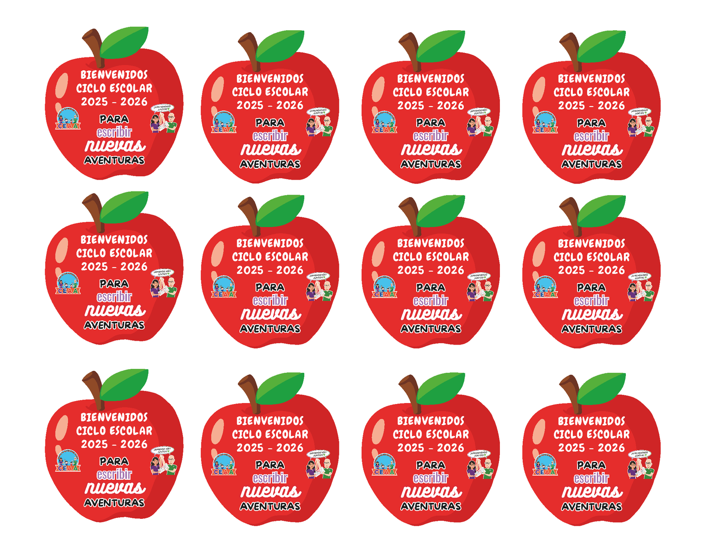 Decoración para Plumas (Editable en PowerPoint) (Manzana)