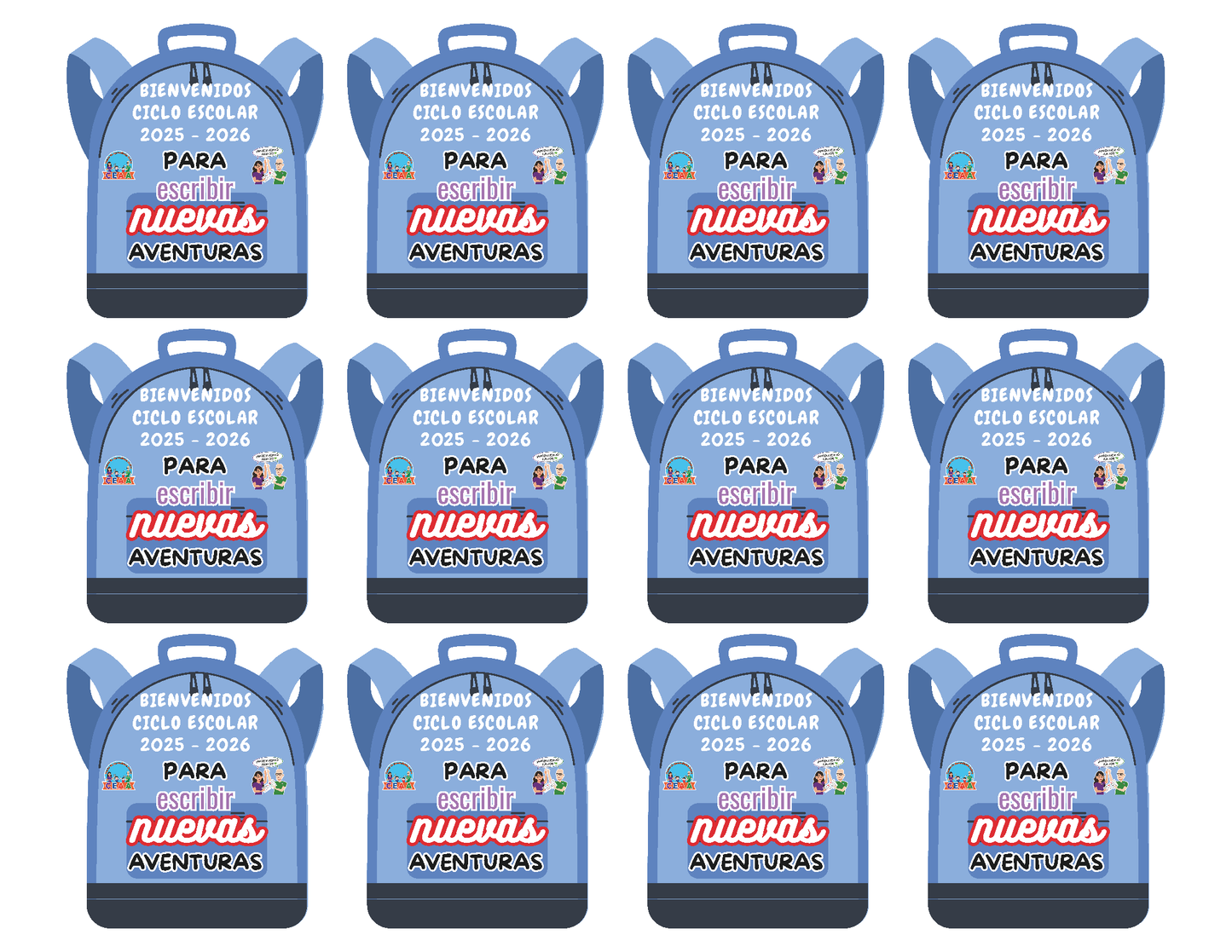 Decoración para Plumas (Editable en PowerPoint) (Mochila)