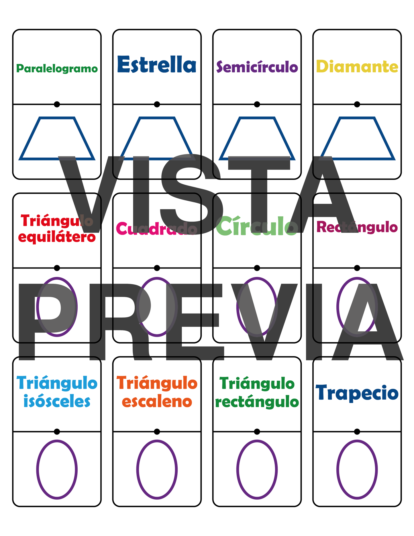 Dominó de Figuras Geométricas